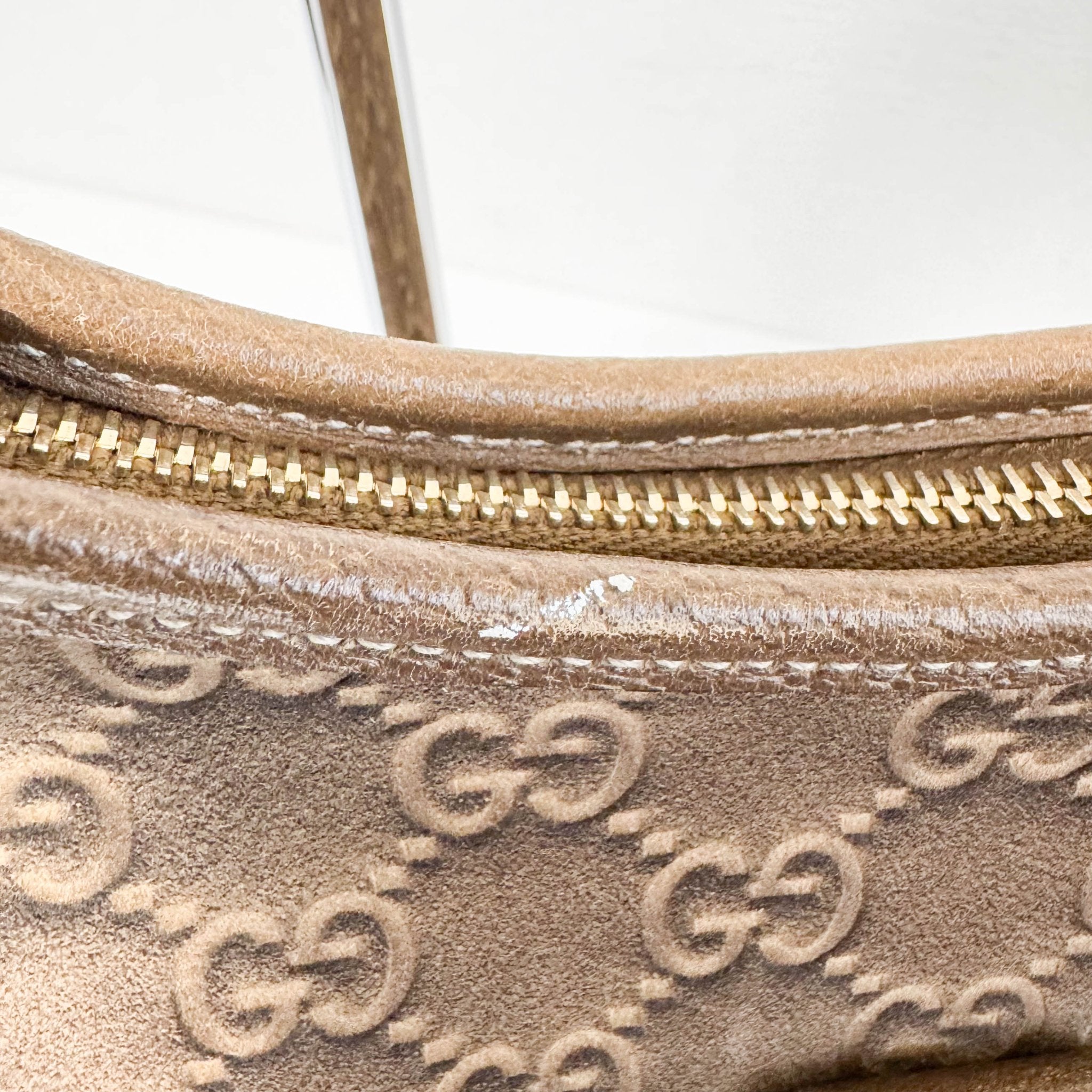 GUCCI Abbey Brown GG Suede Shoulder Bag, in , Sold by HIVE PRELOVED - Shoulder Bags, ,