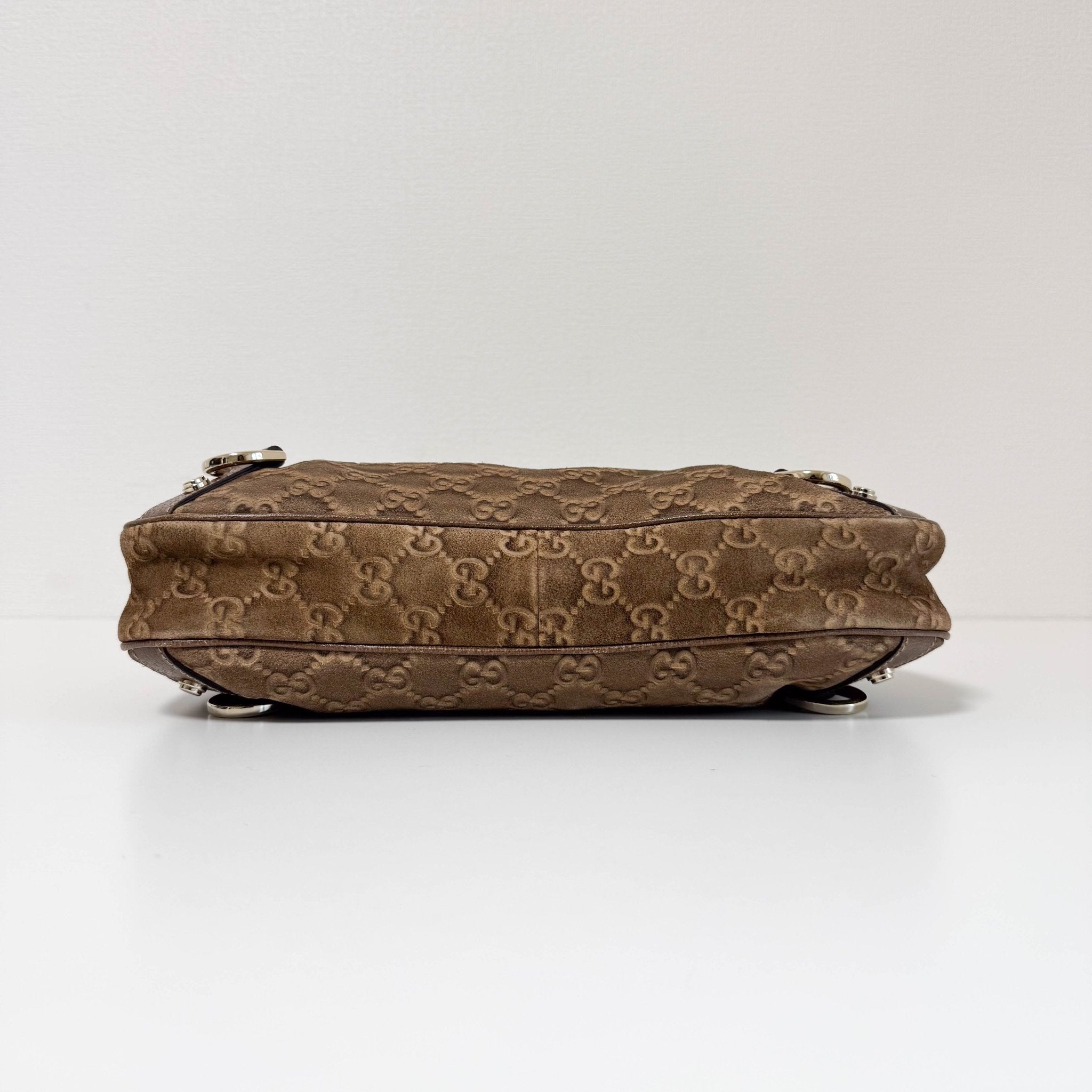 GUCCI Abbey Brown GG Suede Shoulder Bag, in , Sold by HIVE PRELOVED - Shoulder Bags, ,