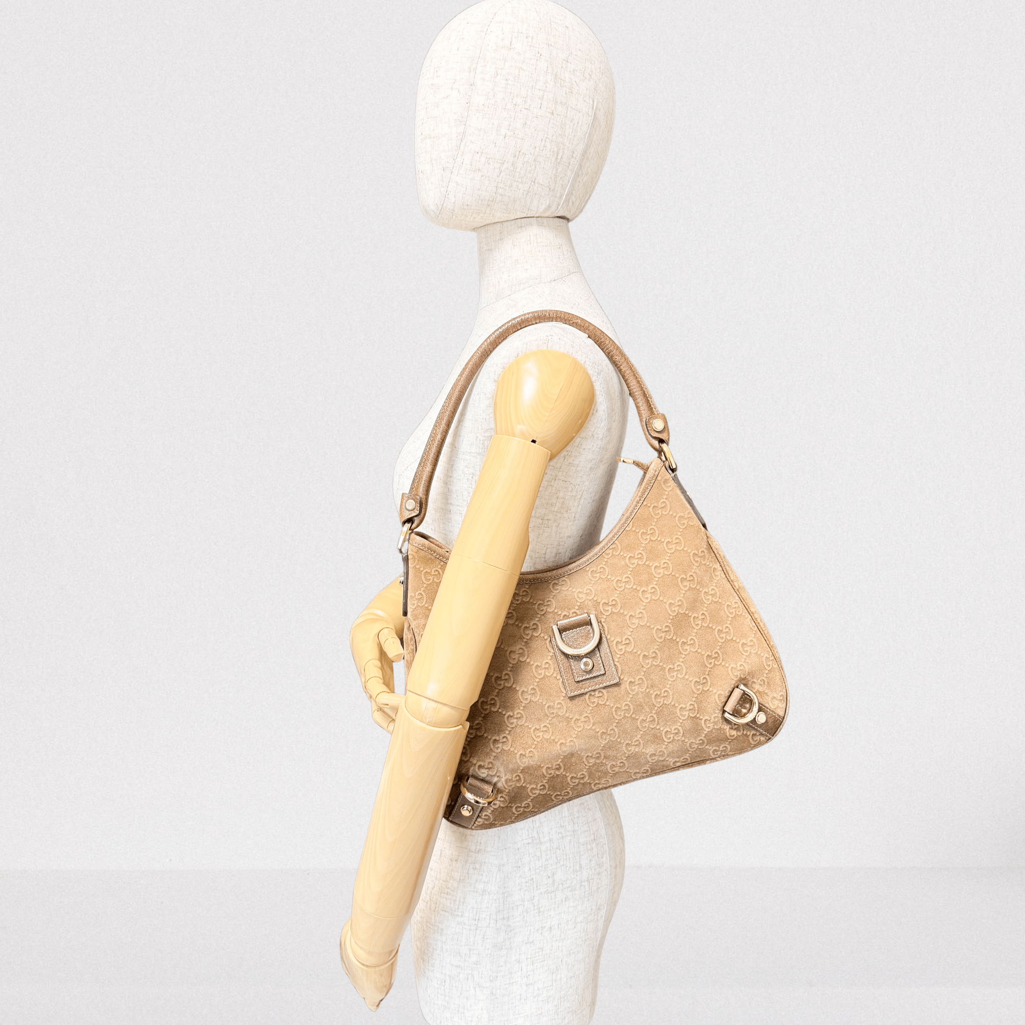 GUCCI Abbey Brown Suede Shoulder Bag, in , Sold by HIVE PRELOVED - Shoulder Bags, ,