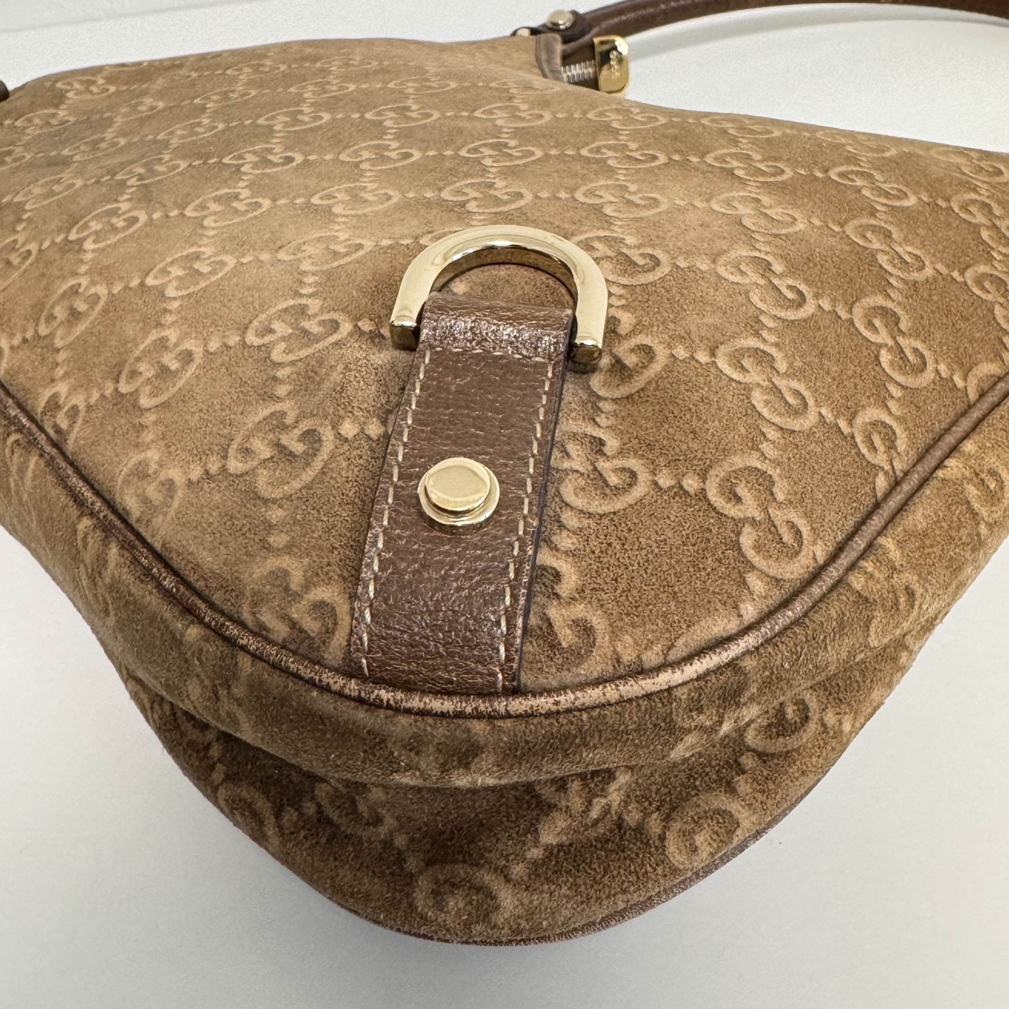 GUCCI Abbey Brown Suede Shoulder Bag, in , Sold by HIVE PRELOVED - Shoulder Bags, ,