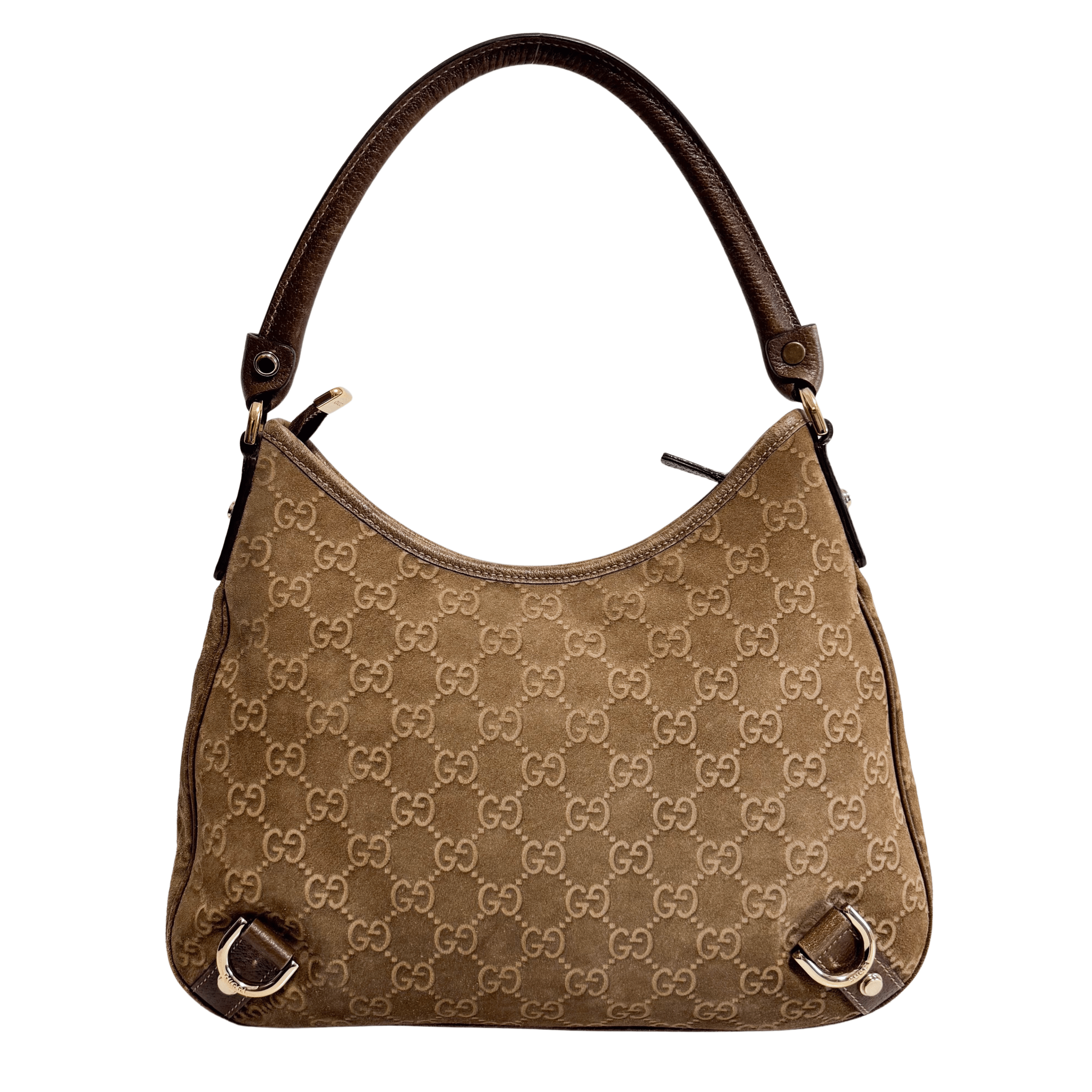 GUCCI Abbey Brown Suede Shoulder Bag, in , Sold by HIVE PRELOVED - Shoulder Bags, ,