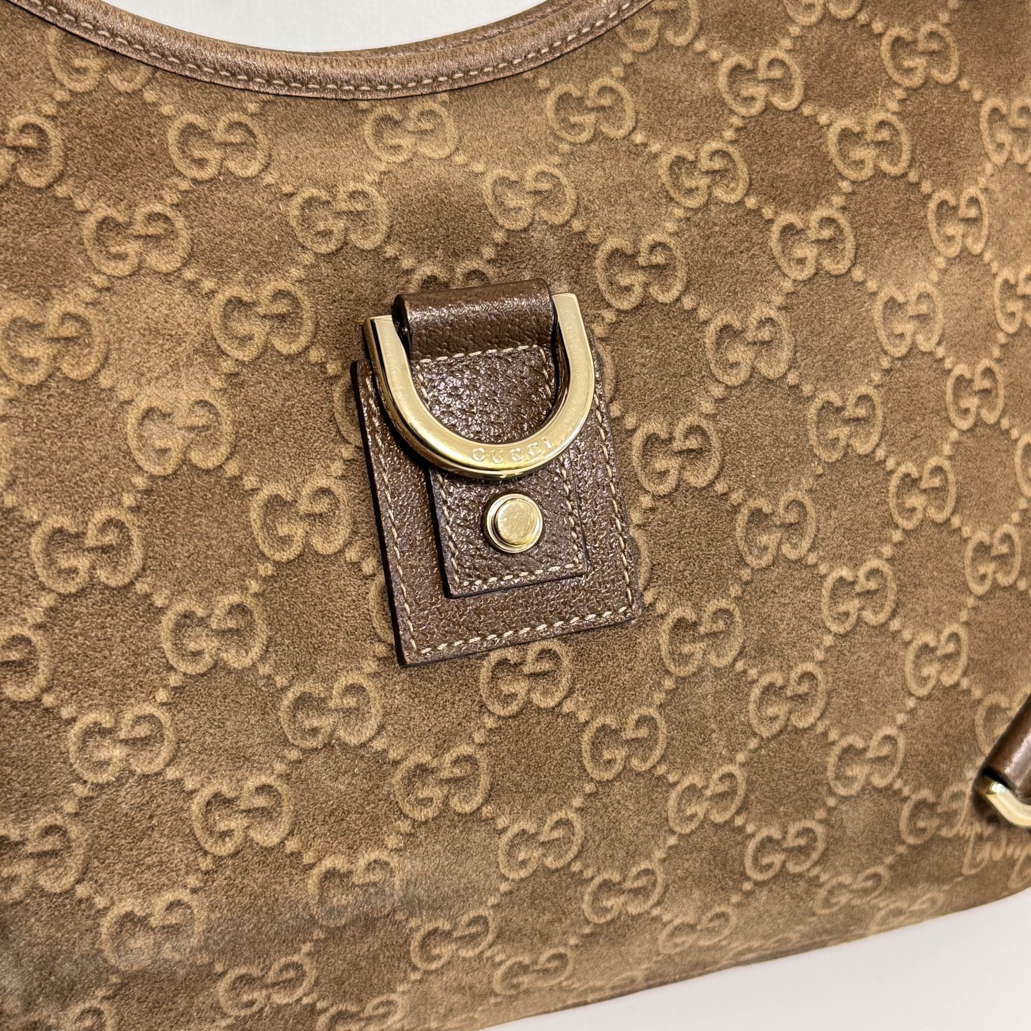 GUCCI Abbey Brown Suede Shoulder Bag, in , Sold by HIVE PRELOVED - Shoulder Bags, ,