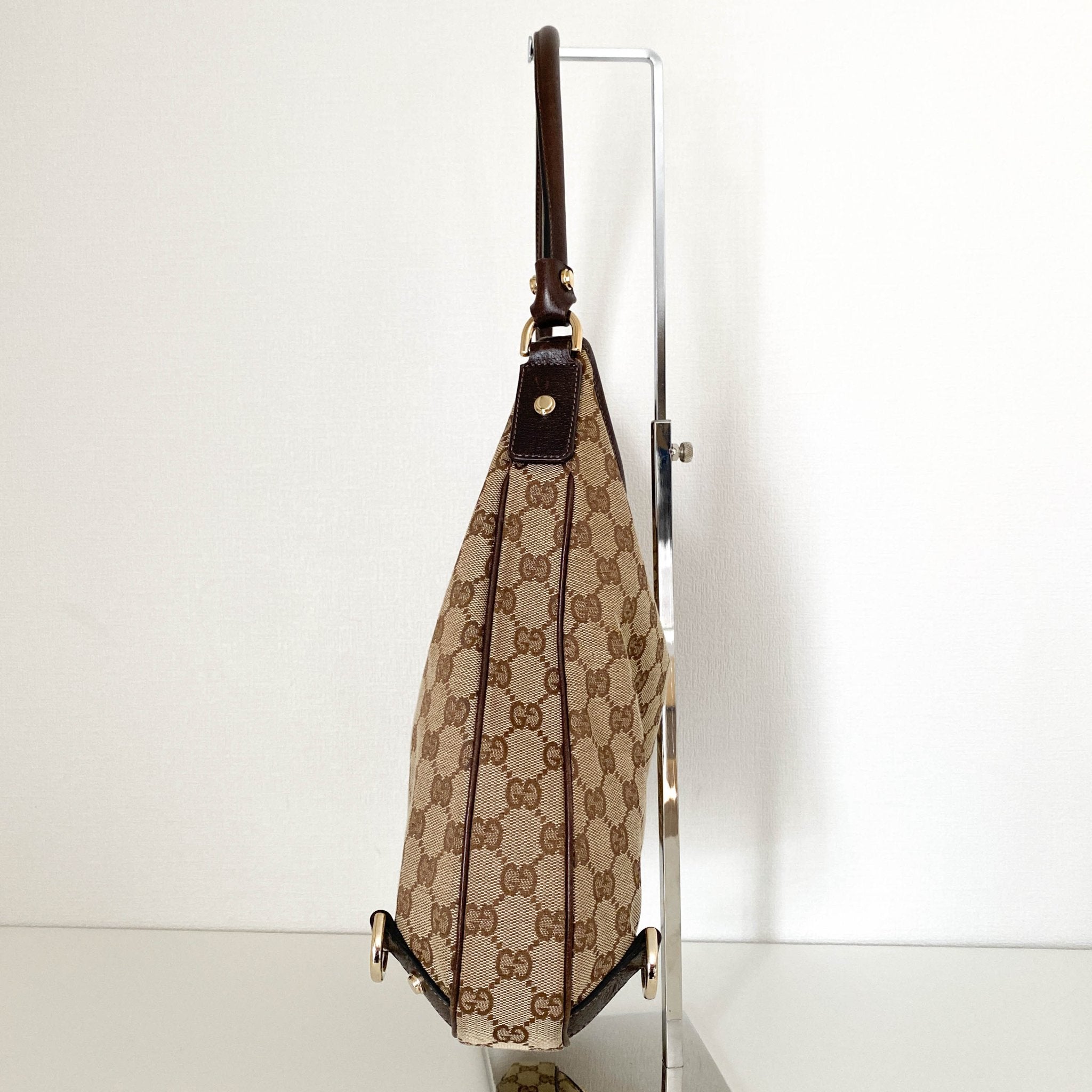 GUCCI Abbey GG Canvas Shoulder Bag, Cotton Canvas in Neutral, Sold by HIVE PRELOVED - Shoulder Bags, ,