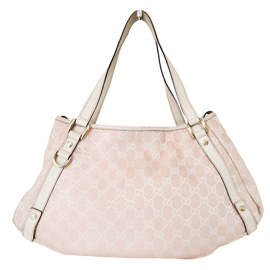 GUCCI Abbey Pink GG Canvas Shoulder Tote Bag, in , Sold by HIVE PRELOVED - Shoulder Bags, Totes,
