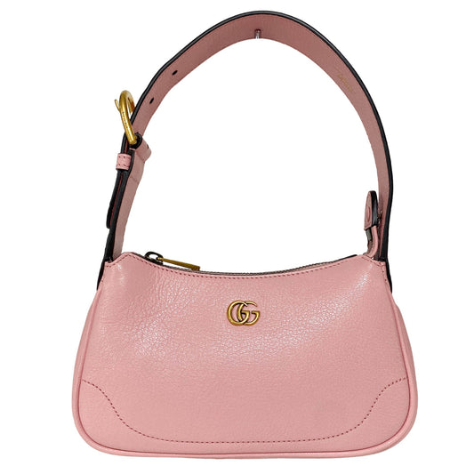 GUCCI Aphrodite Mini Pink Leather Shoulder bag 739076AAA9F, in , Sold by HIVE PRELOVED - Mini bags, Shoulder Bags,