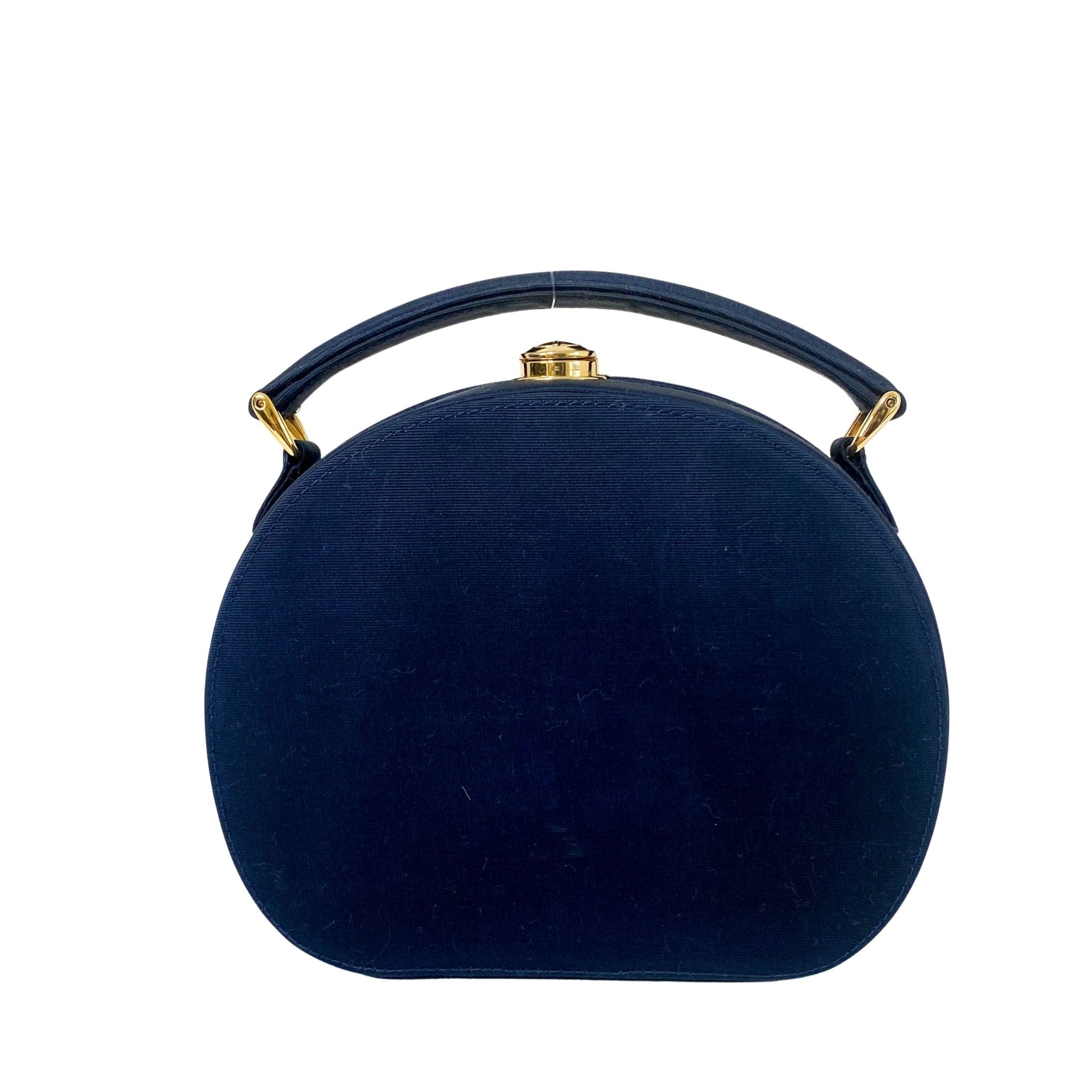 GUCCI Archive Navy Satin Top Handle Bag, in , Sold by HIVE PRELOVED - Handle Bags, ,