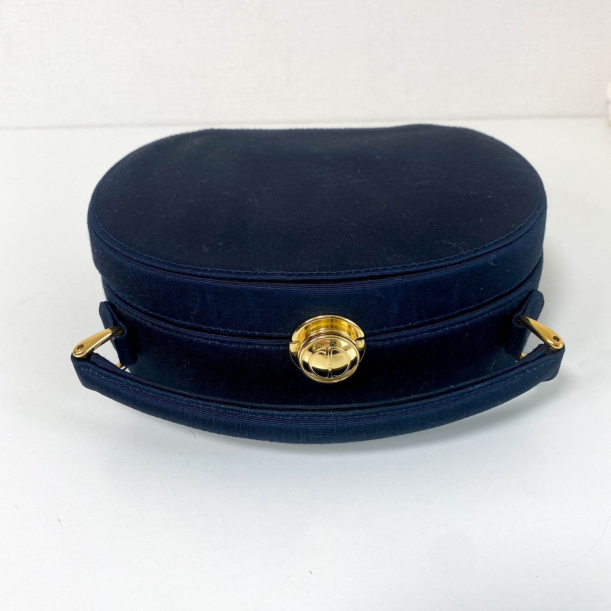 GUCCI Archive Navy Satin Top Handle Bag, in , Sold by HIVE PRELOVED - Handle Bags, ,