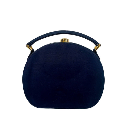 GUCCI Archive Navy Satin Top Handle Bag, in , Sold by HIVE PRELOVED - Handle Bags, ,