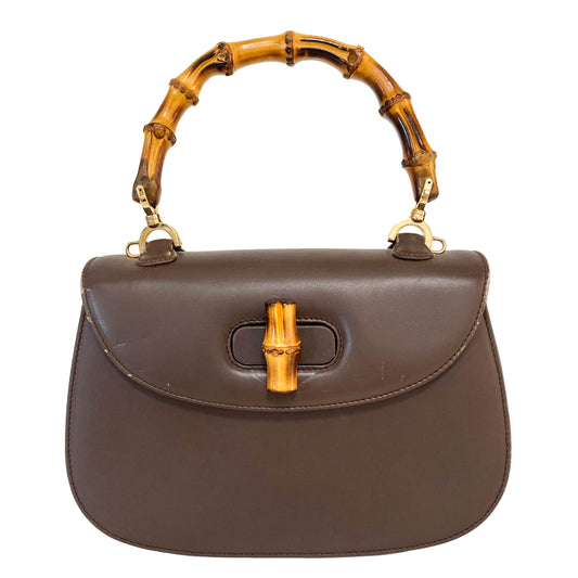 GUCCI Bamboo 1947 Small Top Handle Leather Hand Bag, in , Sold by HIVE PRELOVED - Handle Bags, ,