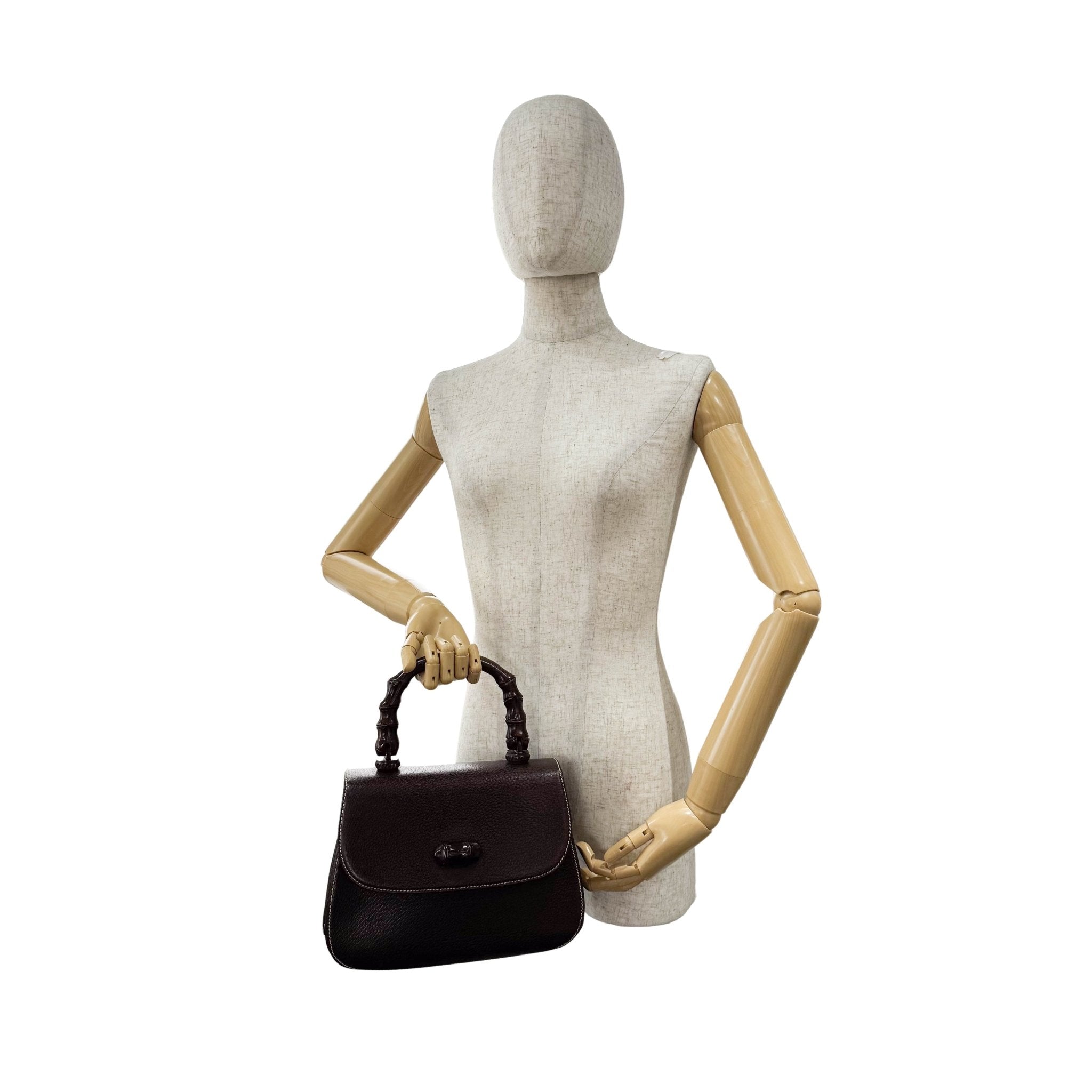 GUCCI Bamboo Brown Leather Top Handle Bag, in , Sold by HIVE PRELOVED - Handle Bags, ,