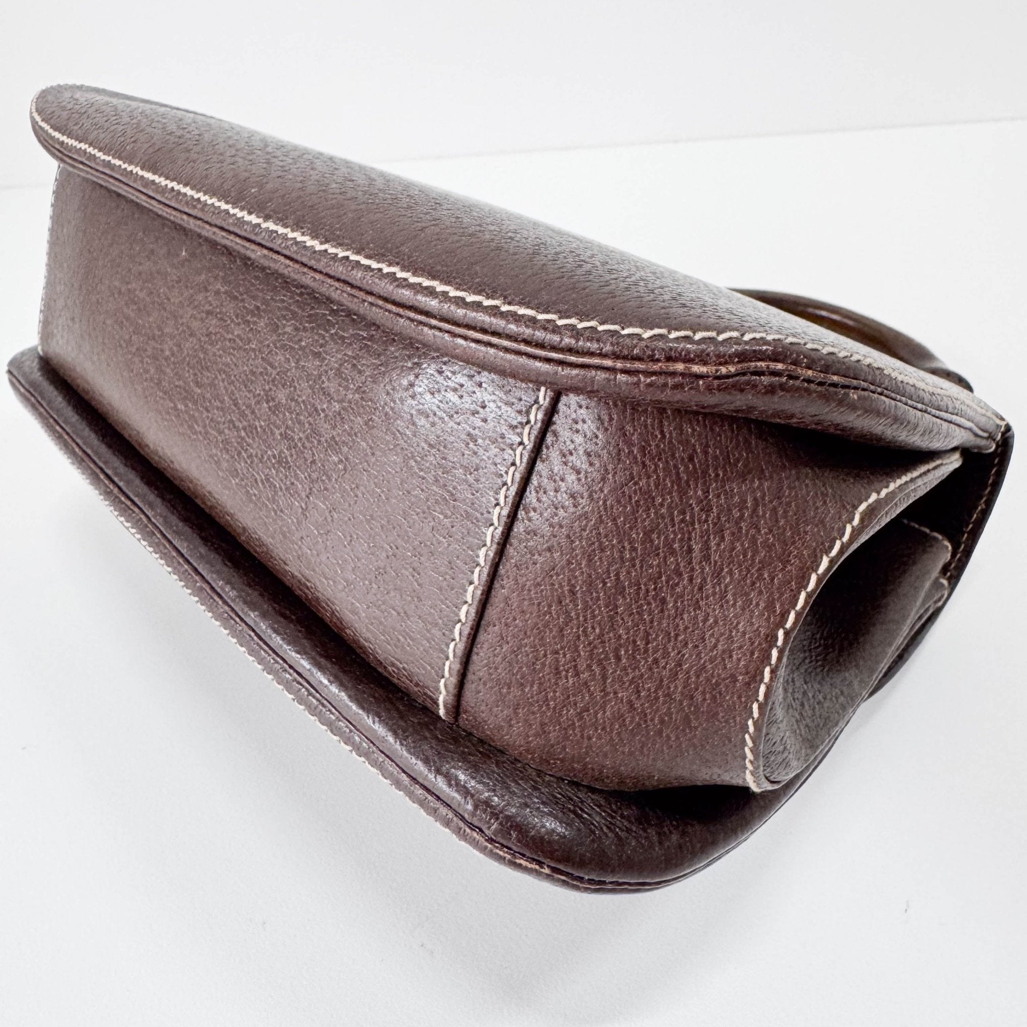 GUCCI Bamboo Brown Leather Top Handle Bag, in , Sold by HIVE PRELOVED - Handle Bags, ,