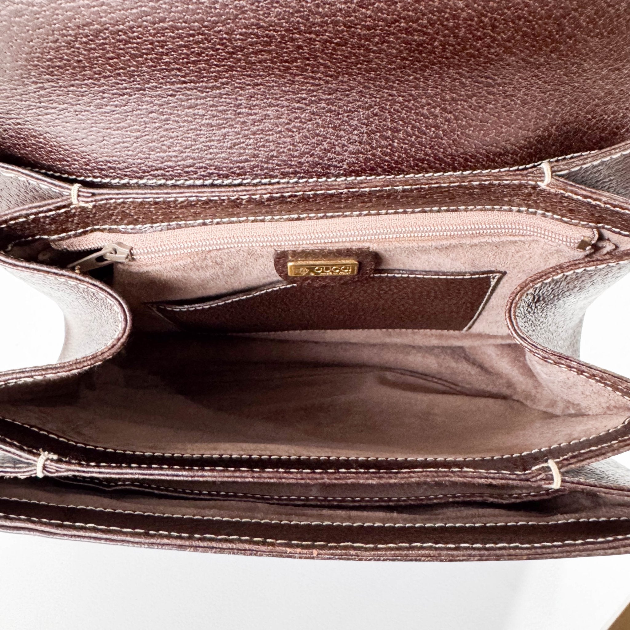 GUCCI Bamboo Brown Leather Top Handle Bag, in , Sold by HIVE PRELOVED - Handle Bags, ,