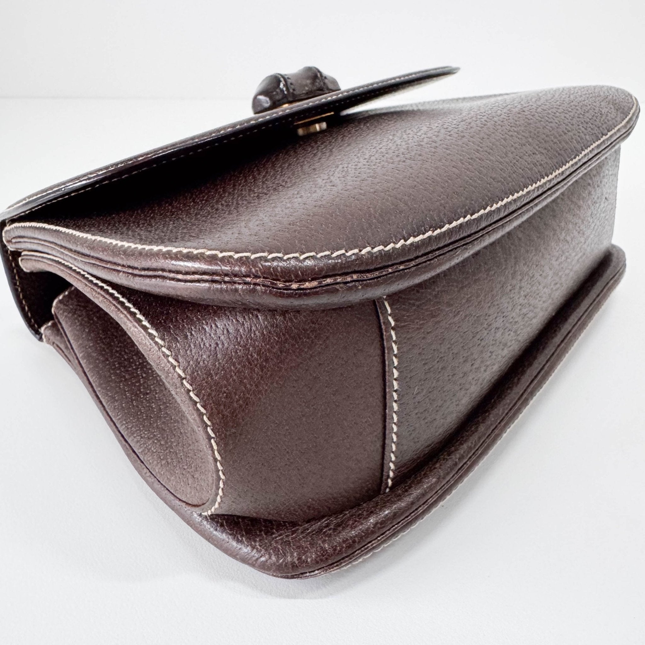 GUCCI Bamboo Brown Leather Top Handle Bag, in , Sold by HIVE PRELOVED - Handle Bags, ,