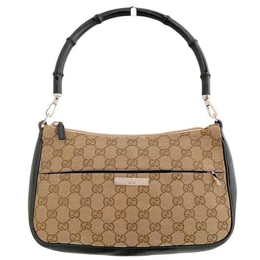 GUCCI Bamboo GG Canvas Handle Bag, in , Sold by HIVE PRELOVED - Handle Bags, ,