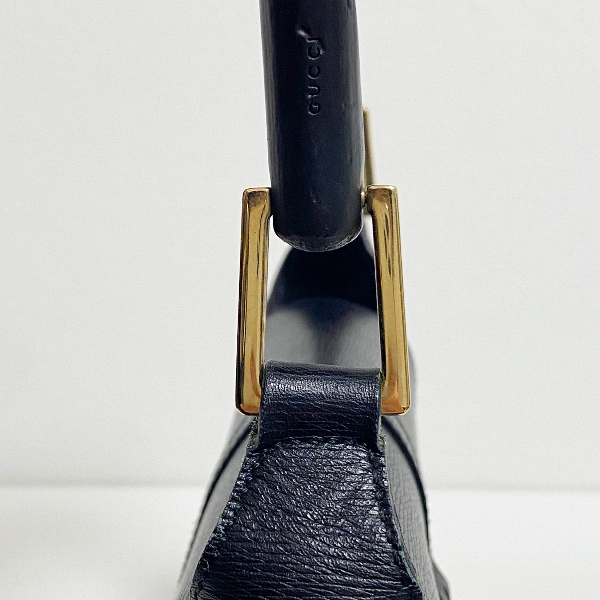 GUCCI Bamboo Jackie Black Leather Shoulder Bag, in , Sold by HIVE PRELOVED - Shoulder Bags, ,