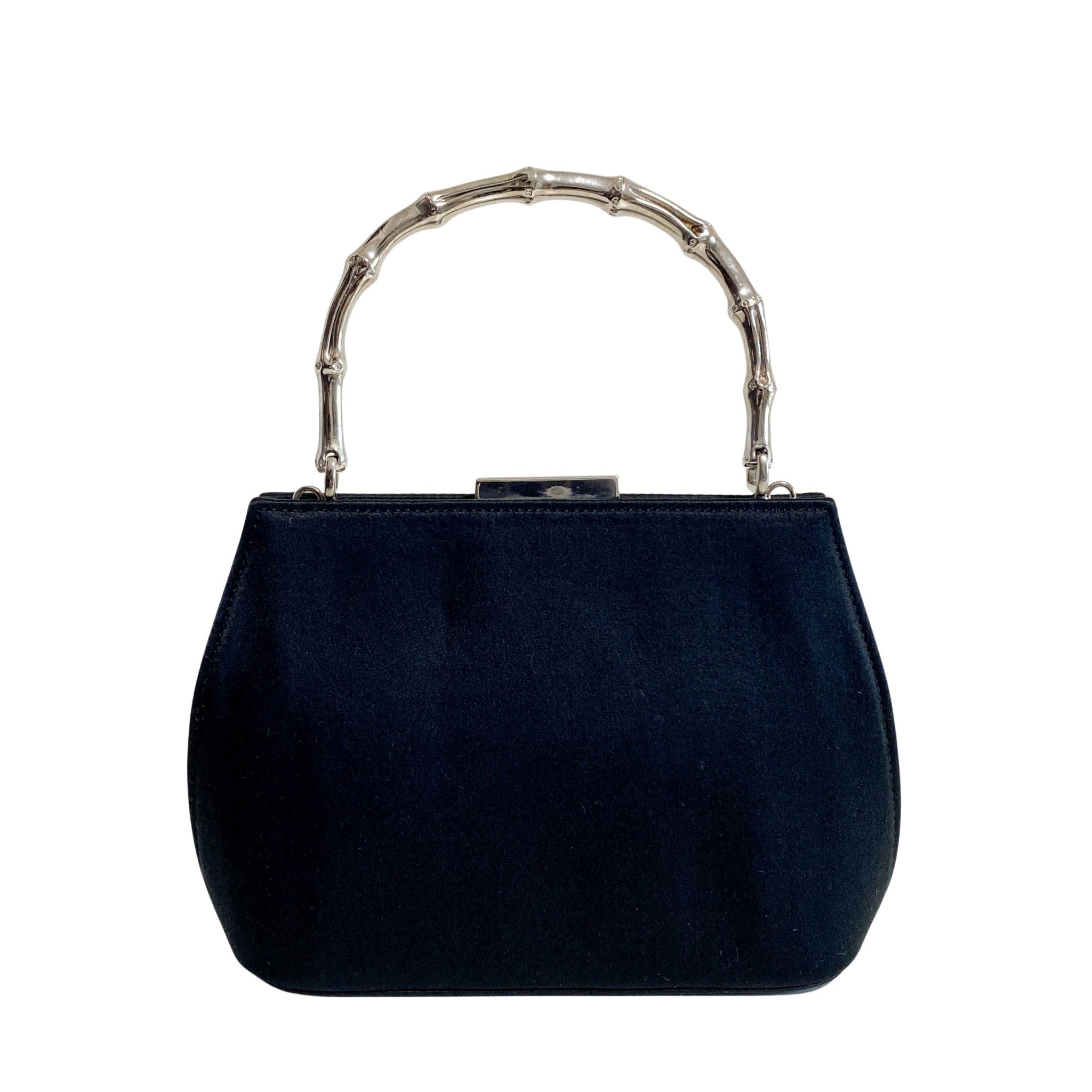 GUCCI Bamboo Metal Handle Black Stain Hand bag, in , Sold by HIVE PRELOVED - Crossbody bags, Shoulder Bags,