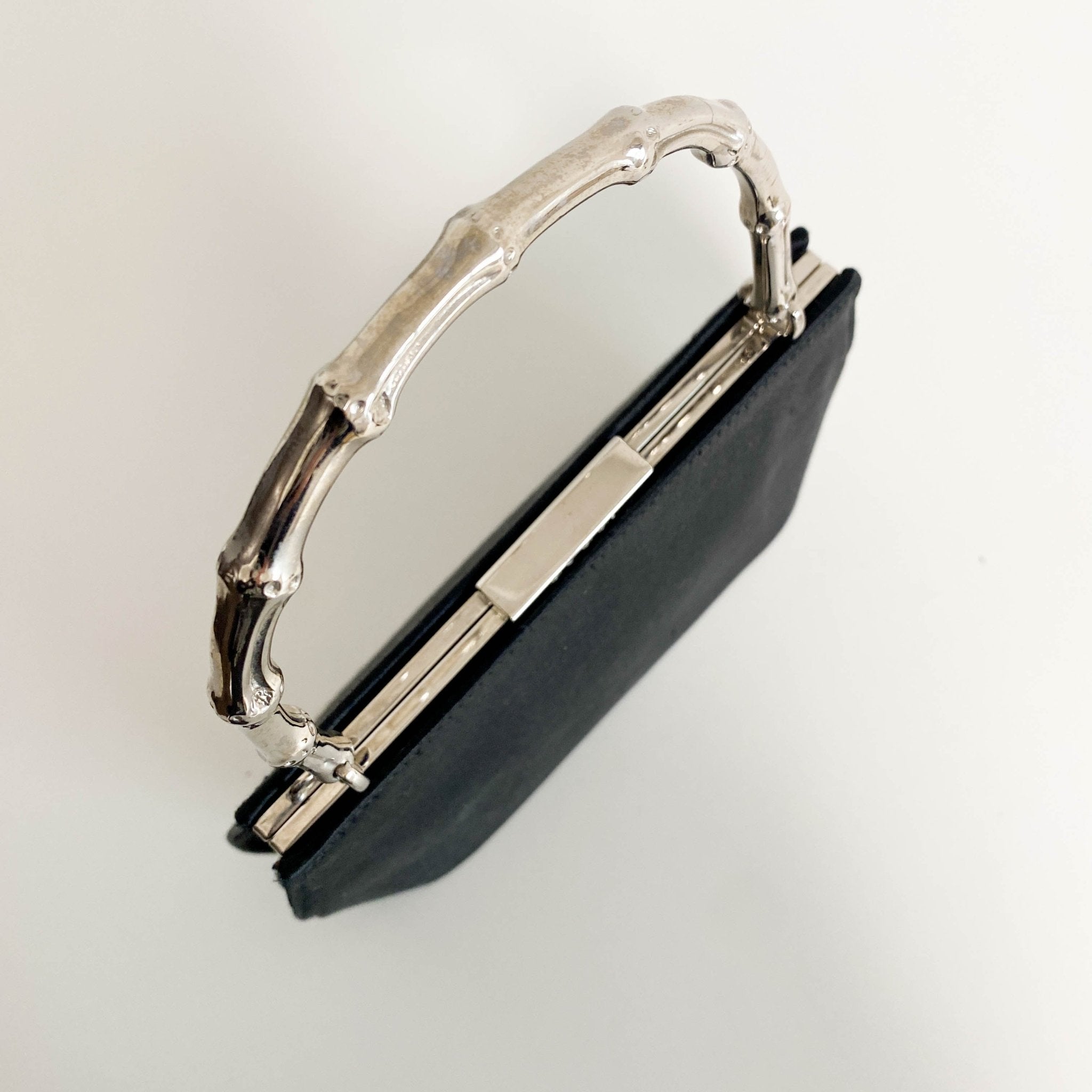 GUCCI Bamboo Metal Handle Black Stain Hand bag, in , Sold by HIVE PRELOVED - Crossbody bags, Shoulder Bags,