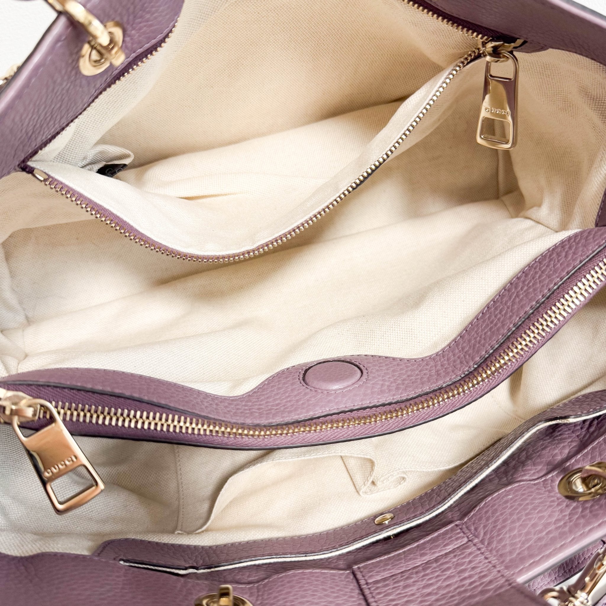 GUCCI Bamboo Purple Leather Shopper Hand Bag, in , Sold by HIVE PRELOVED - Handle Bags, Shoulder Bags,