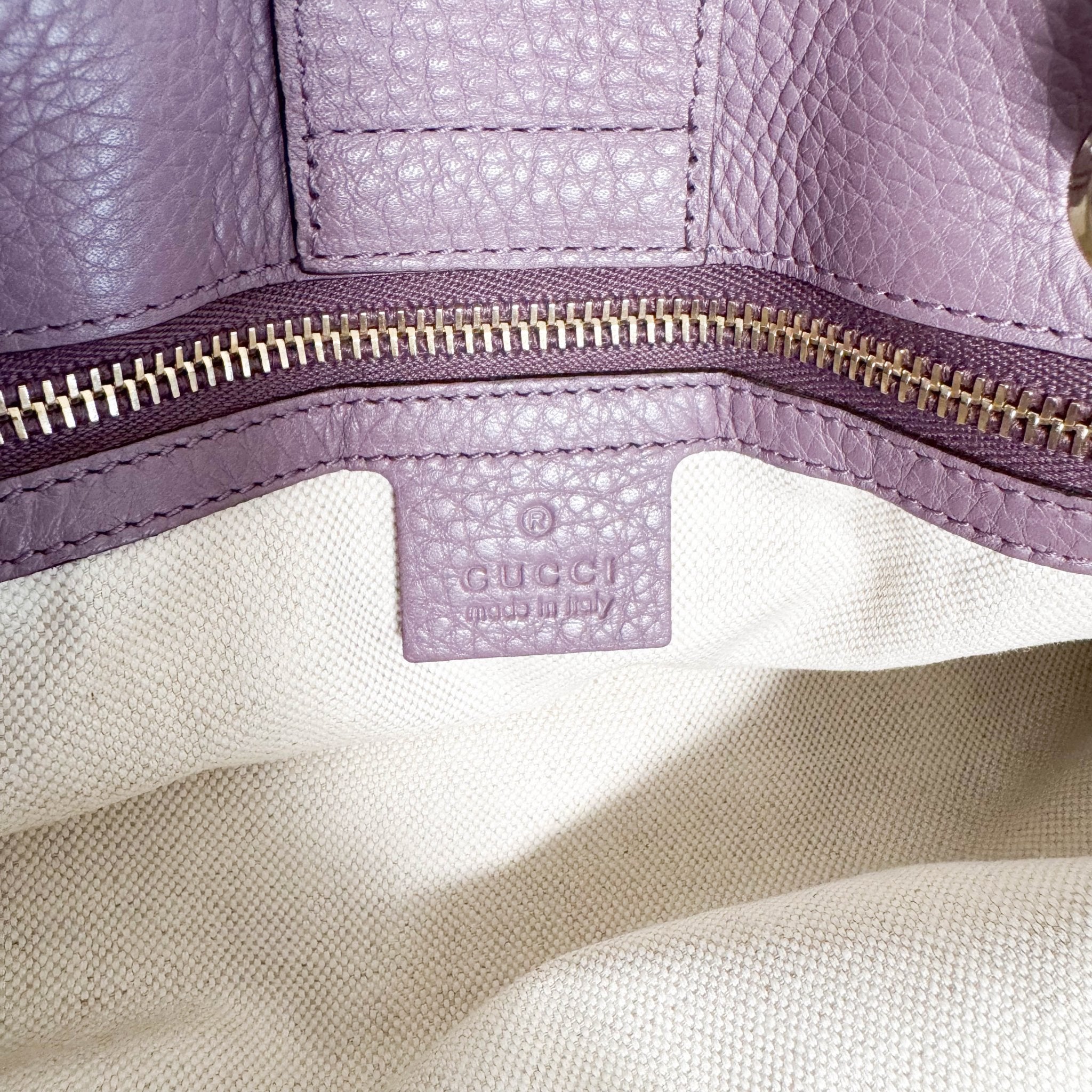 GUCCI Bamboo Purple Leather Shopper Hand Bag, in , Sold by HIVE PRELOVED - Handle Bags, Shoulder Bags,