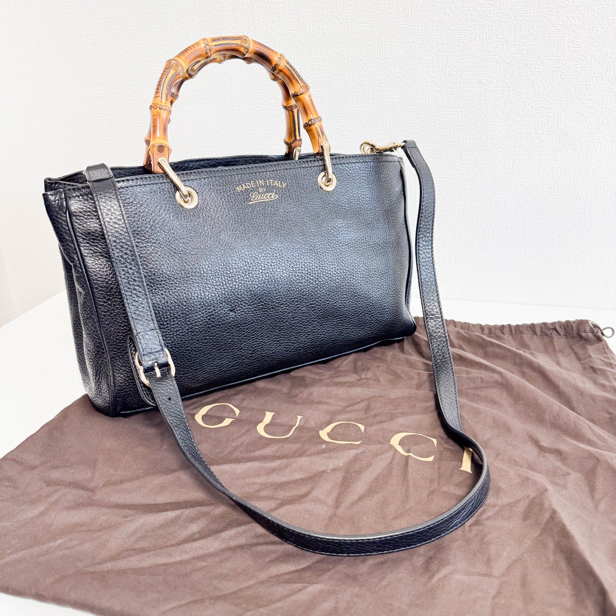 GUCCI Bamboo Shopper Brown Leather Hand Tote Bag, in , Sold by HIVE PRELOVED - Handle Bags, ,