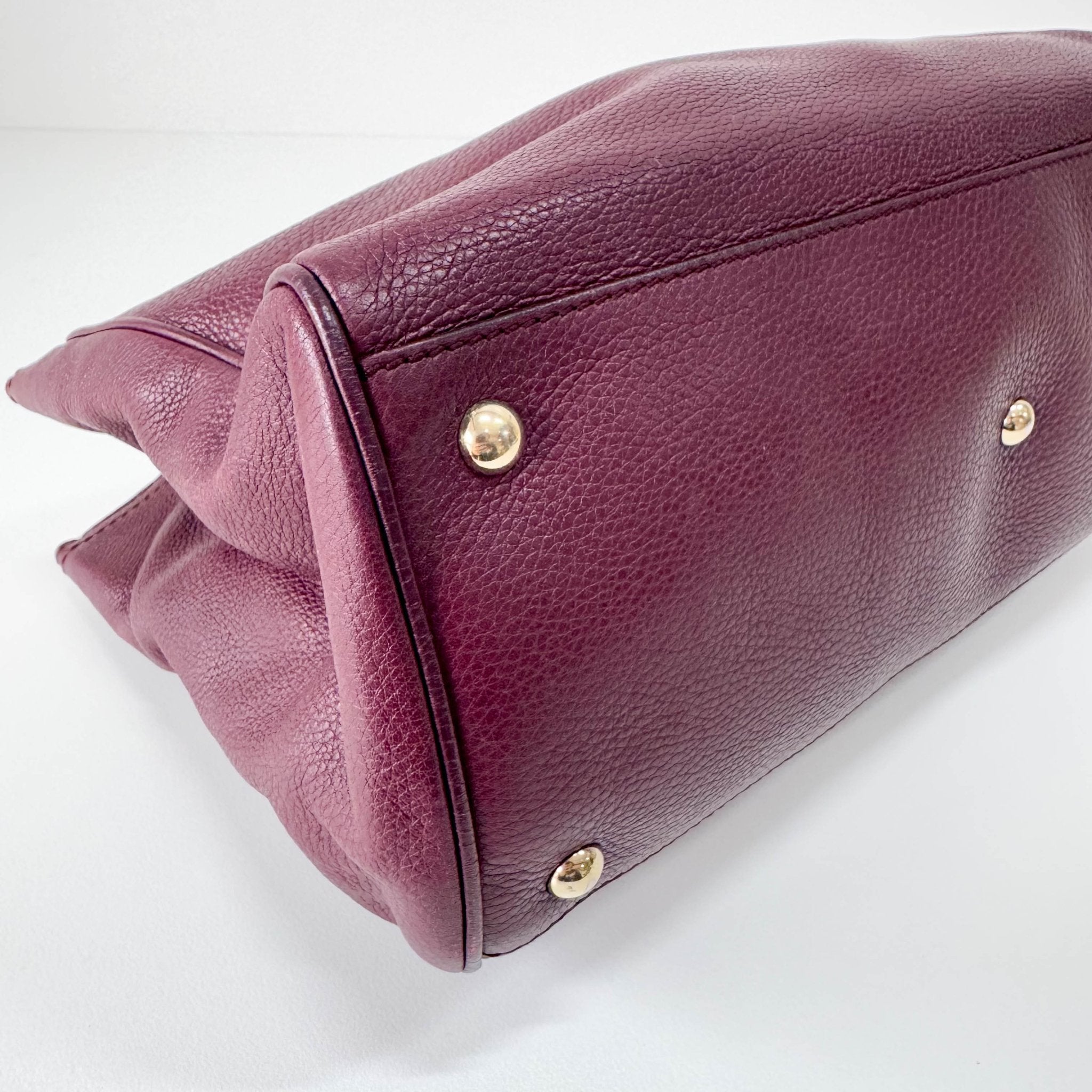 GUCCI Bamboo Shopper Burgundy Leather Top Handle Bag, in , Sold by HIVE PRELOVED - Handle Bags, Shoulder Bags,