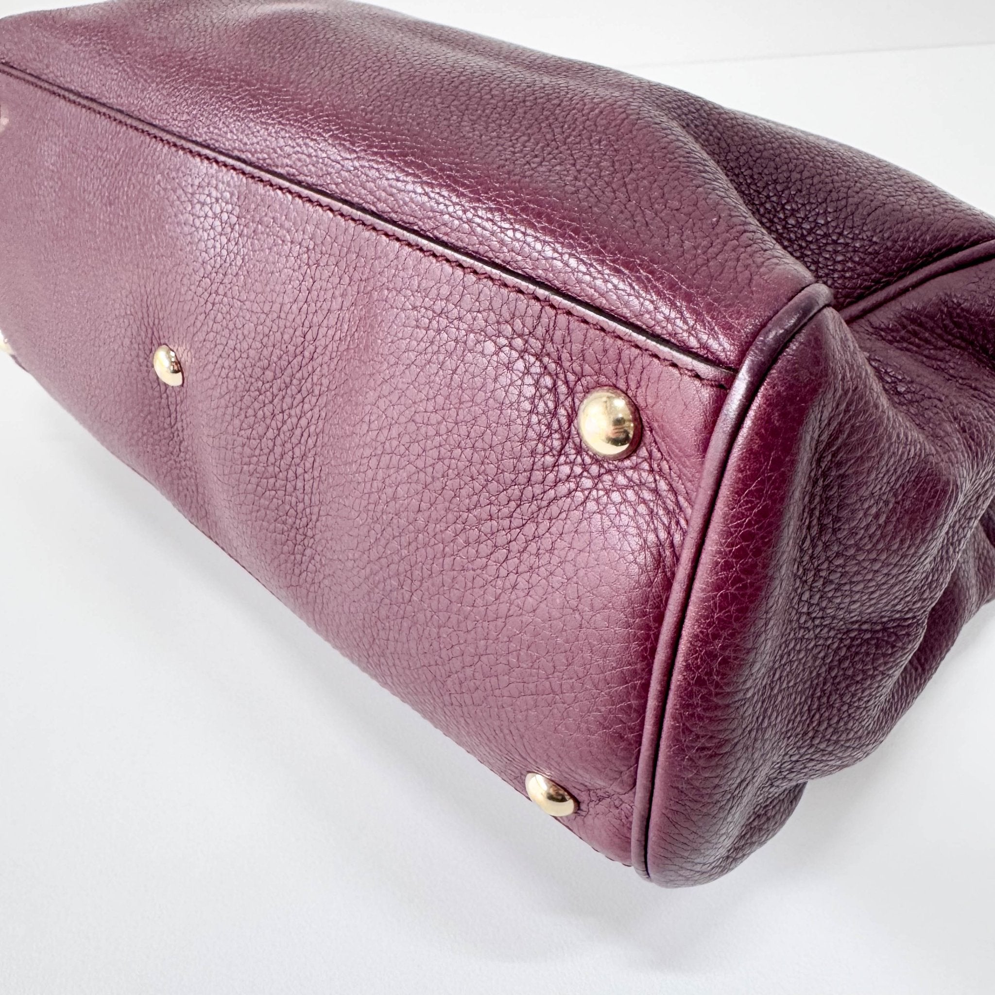GUCCI Bamboo Shopper Burgundy Leather Top Handle Bag, in , Sold by HIVE PRELOVED - Handle Bags, Shoulder Bags,