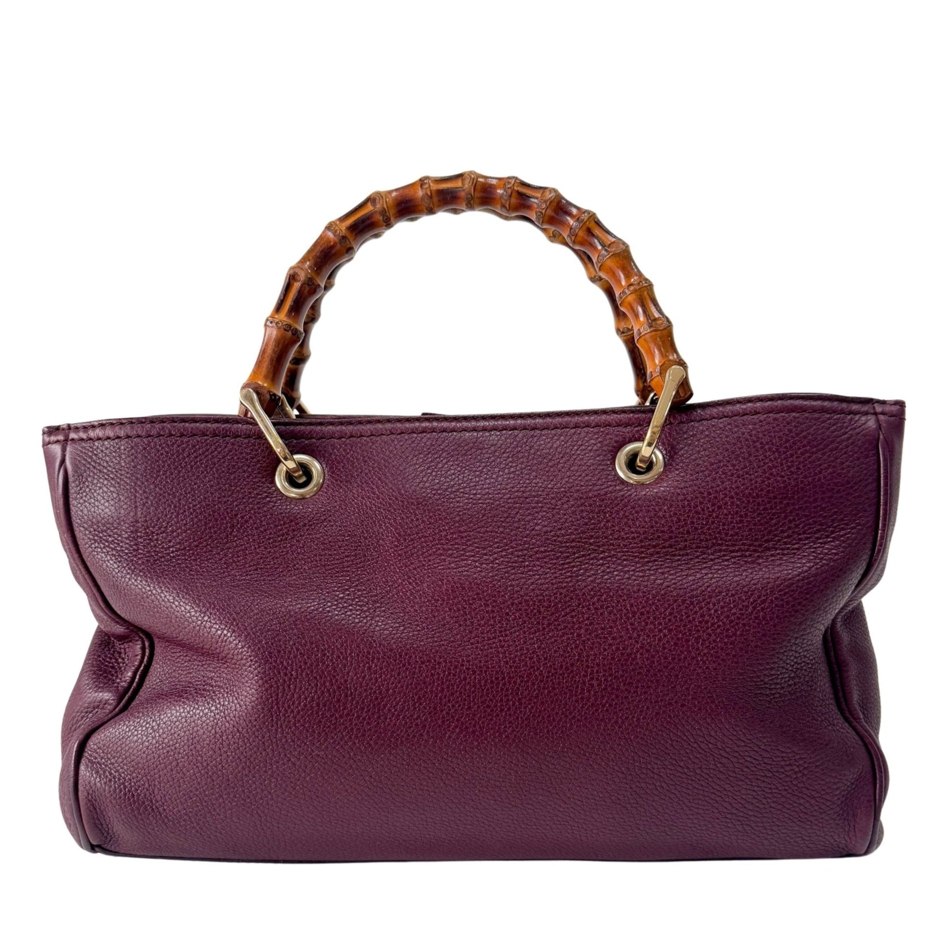 GUCCI Bamboo Shopper Burgundy Leather Top Handle Bag, in , Sold by HIVE PRELOVED - Handle Bags, Shoulder Bags,