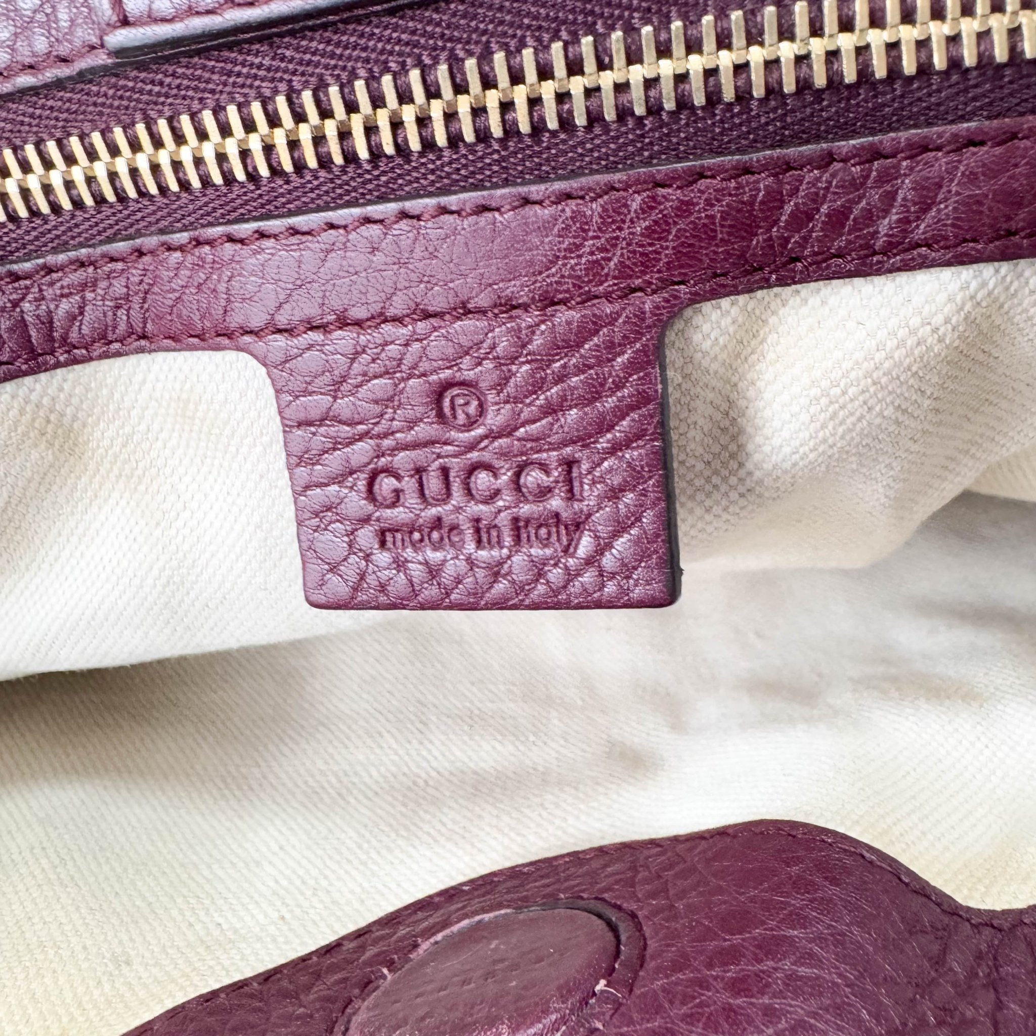GUCCI Bamboo Shopper Burgundy Leather Top Handle Bag, in , Sold by HIVE PRELOVED - Handle Bags, Shoulder Bags,