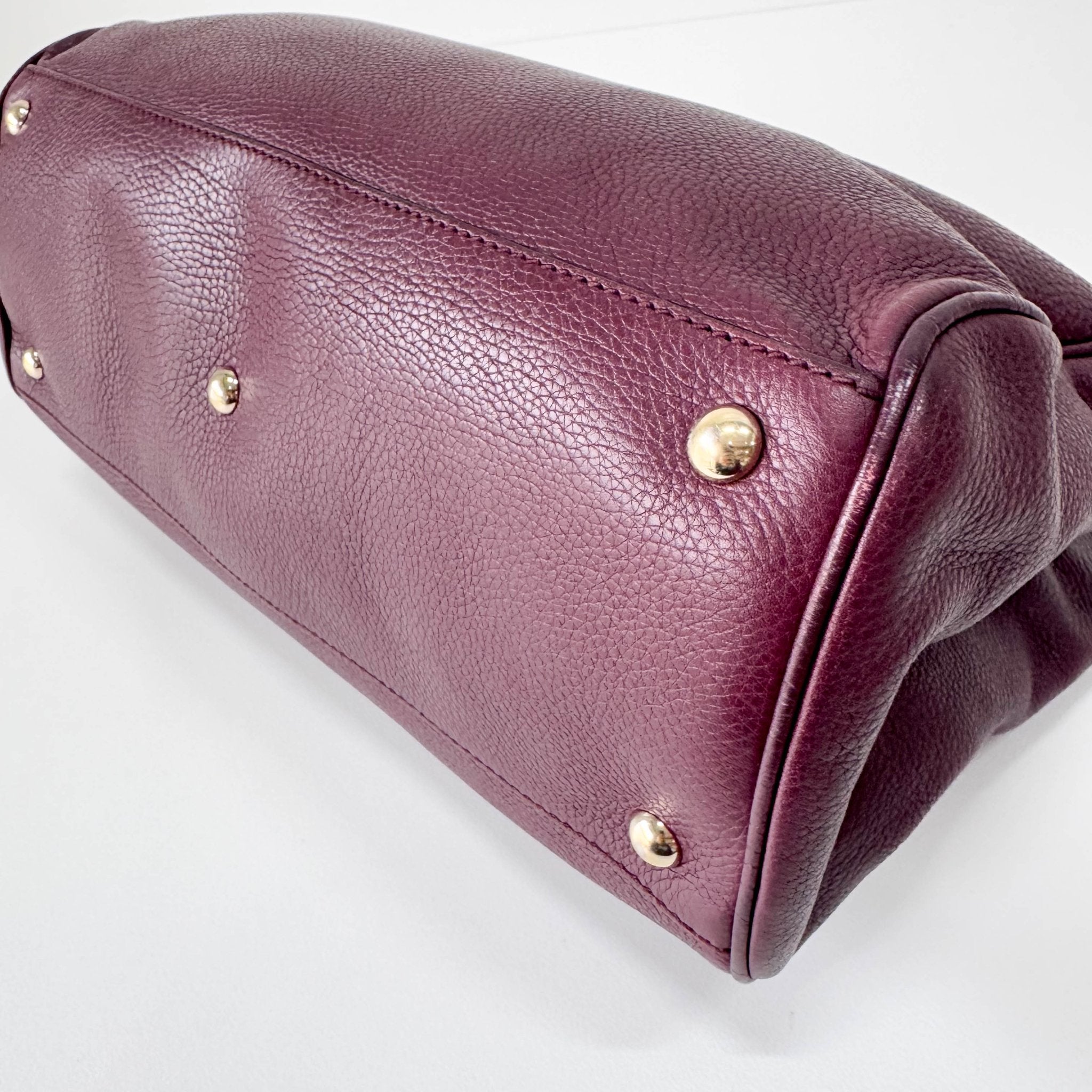 GUCCI Bamboo Shopper Burgundy Leather Top Handle Bag, in , Sold by HIVE PRELOVED - Handle Bags, Shoulder Bags,