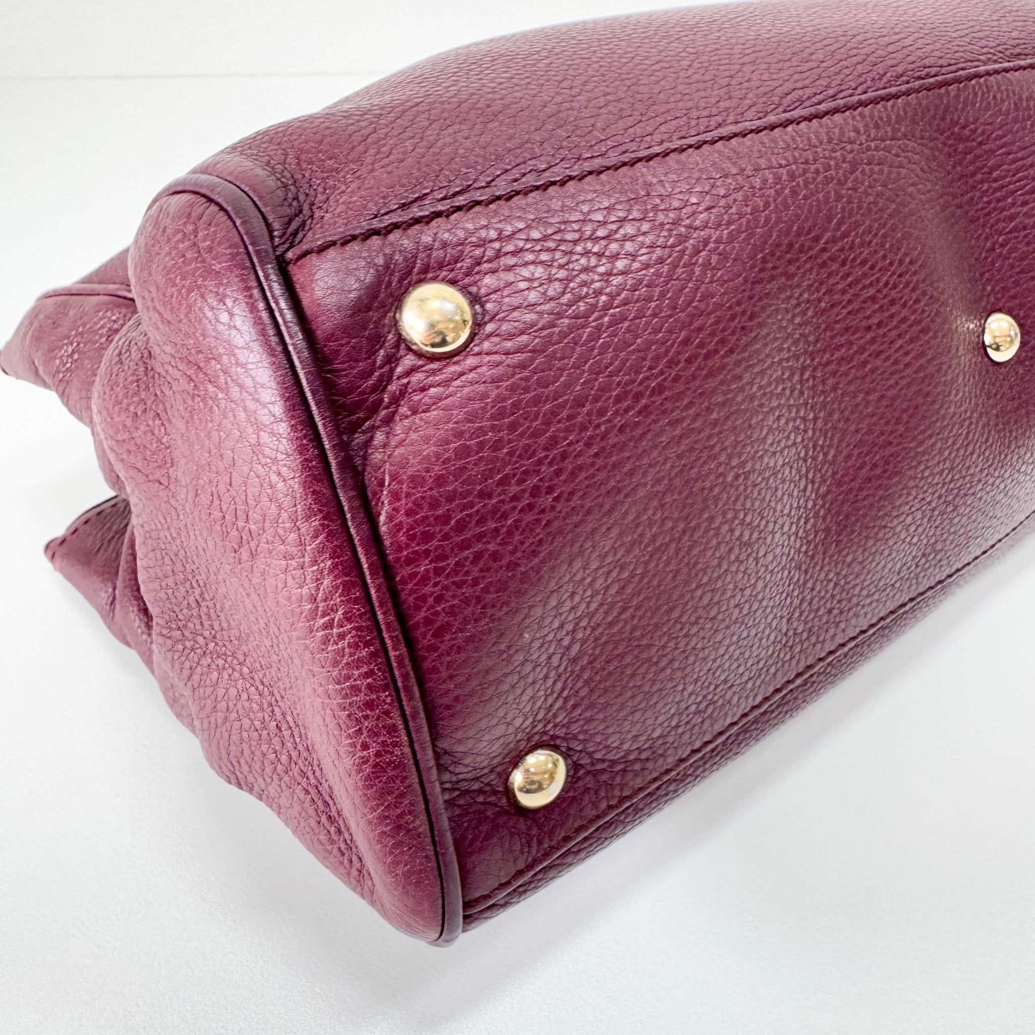 GUCCI Bamboo Shopper Burgundy Leather Top Handle Bag, in , Sold by HIVE PRELOVED - Handle Bags, Shoulder Bags,
