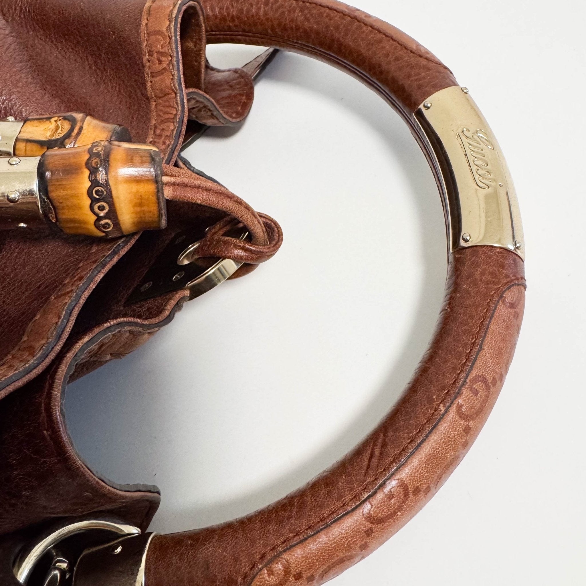 GUCCI Bamboo Tassel Indy Brown Leather Shoulder Bag, in , Sold by HIVE PRELOVED - Shoulder Bags, ,