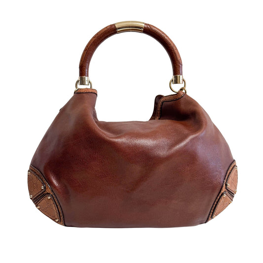 GUCCI Bamboo Tassel Indy Brown Leather Shoulder Bag, in , Sold by HIVE PRELOVED - Shoulder Bags, ,