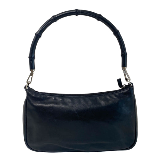 GUCCI Black Bamboo Leather Shoulder Bag, in , Sold by HIVE PRELOVED - Shoulder Bags, ,