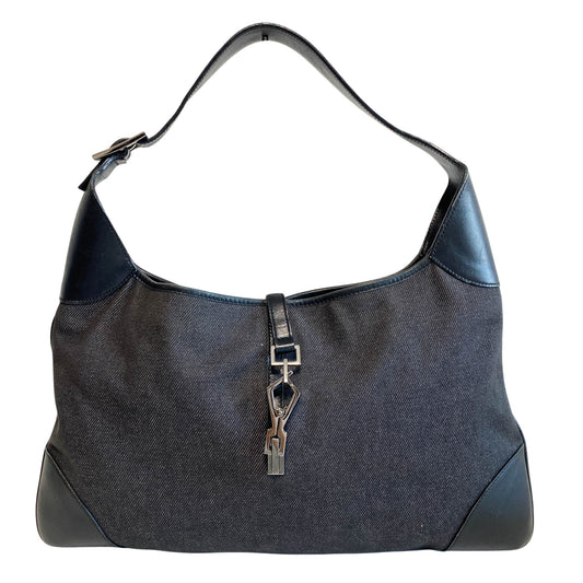 GUCCI Black Denim Jackie Shoulder Bag, in , Sold by HIVE PRELOVED - Shoulder Bags, ,