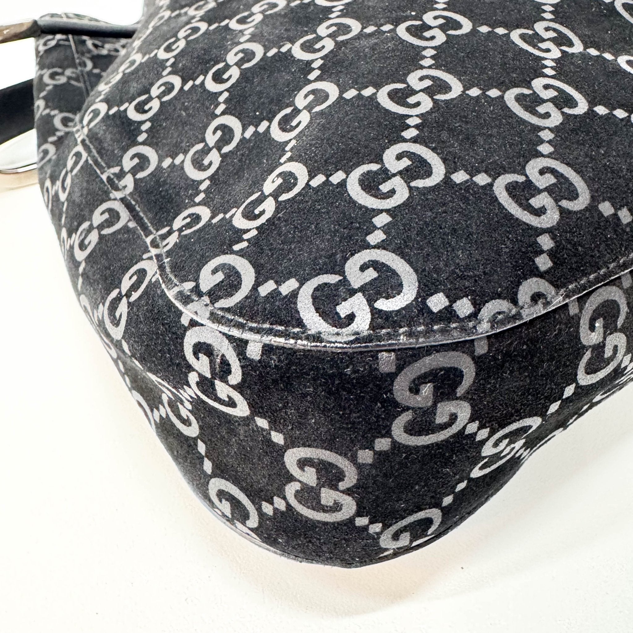 GUCCI Black GG Velvet Bucket Shoulder Bag, in , Sold by HIVE PRELOVED - Shoulder Bags, ,