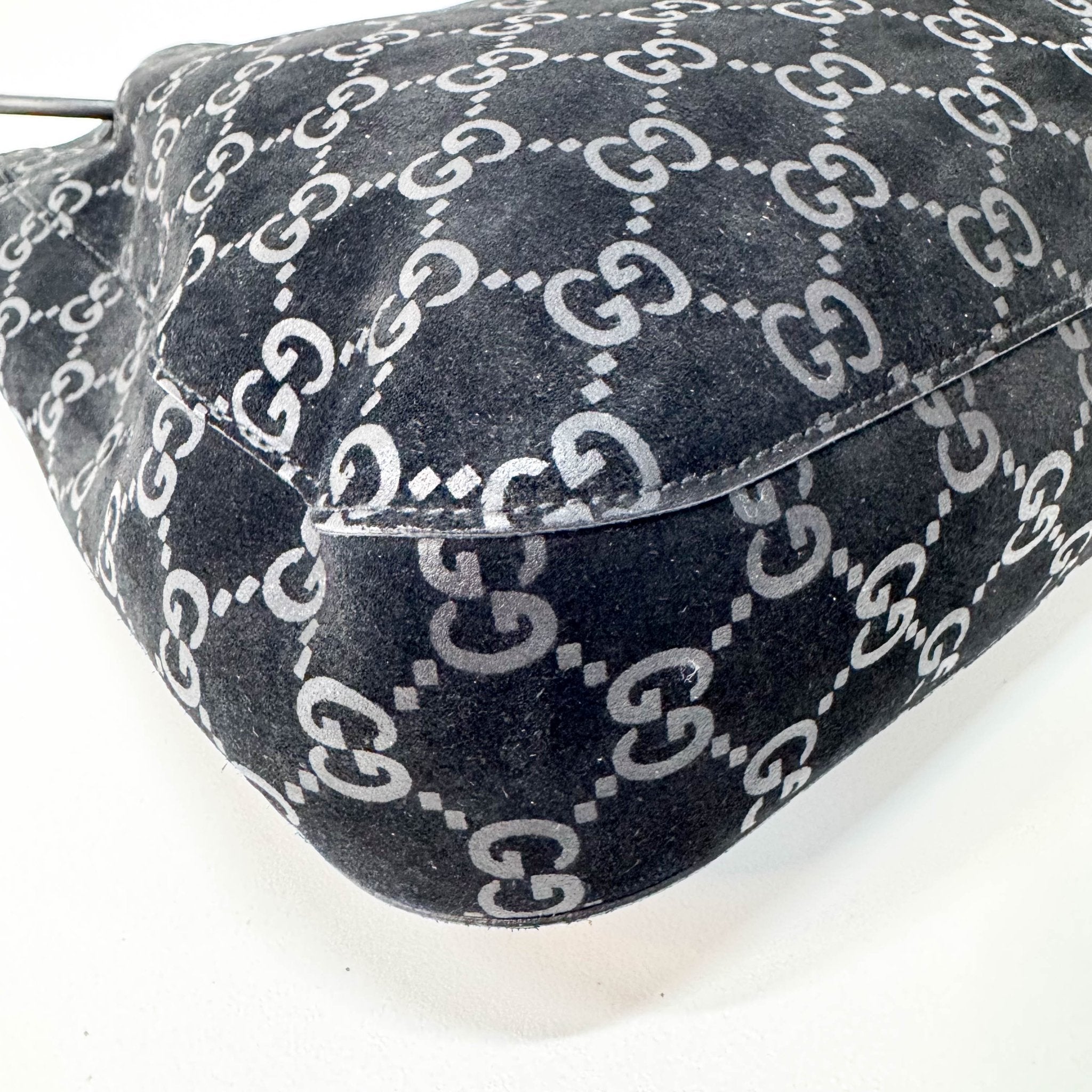 GUCCI Black GG Velvet Bucket Shoulder Bag, in , Sold by HIVE PRELOVED - Shoulder Bags, ,