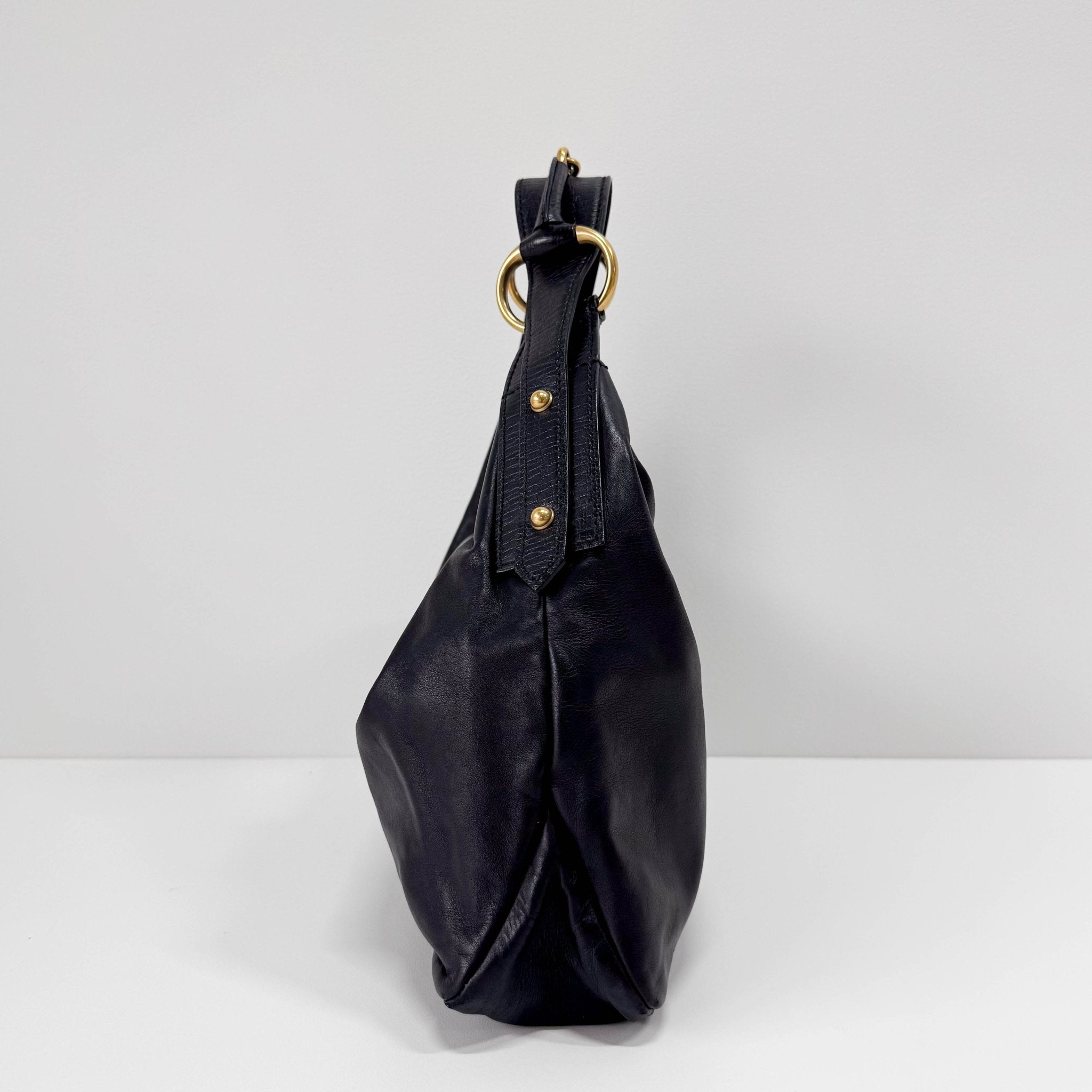 GUCCI Black Leather Horsebit Shoulder Bag, in , Sold by HIVE PRELOVED - Shoulder Bags, ,