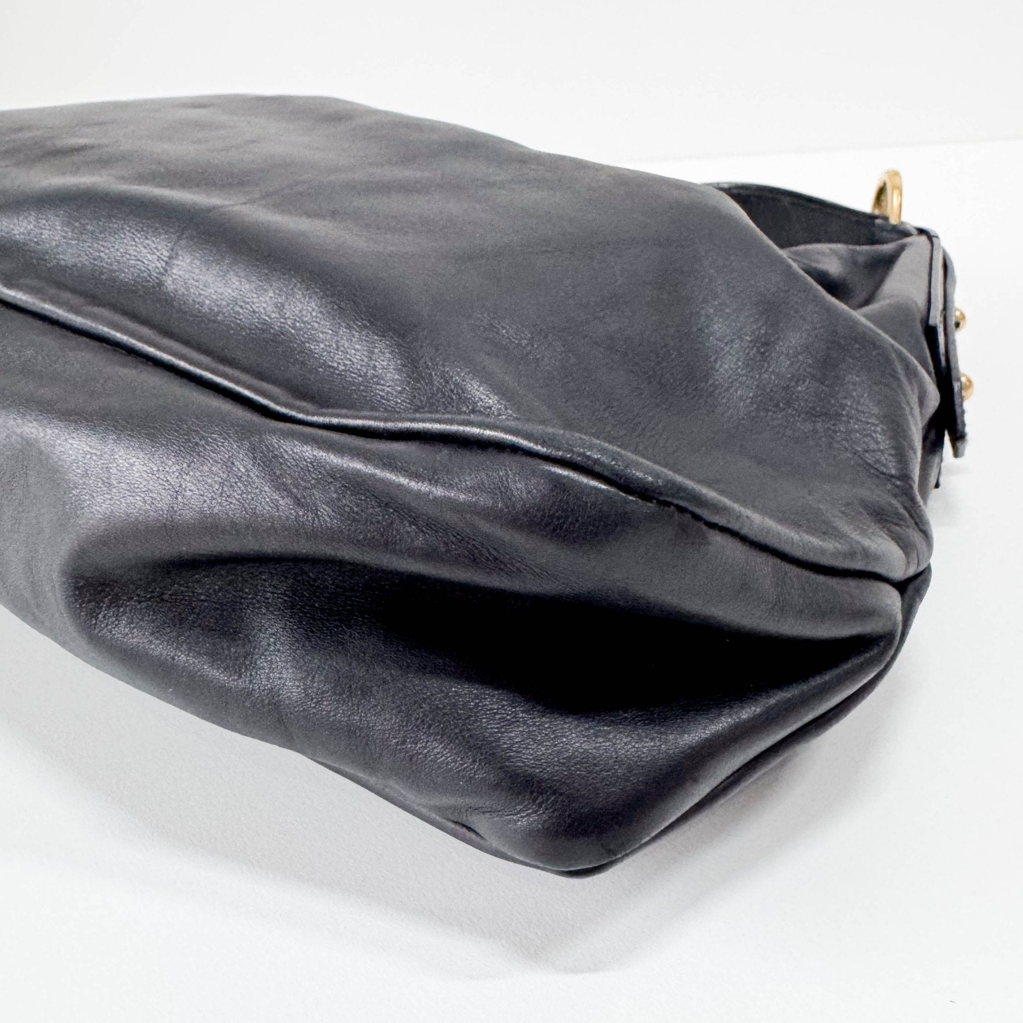 GUCCI Black Leather Horsebit Shoulder Bag, in , Sold by HIVE PRELOVED - Shoulder Bags, ,