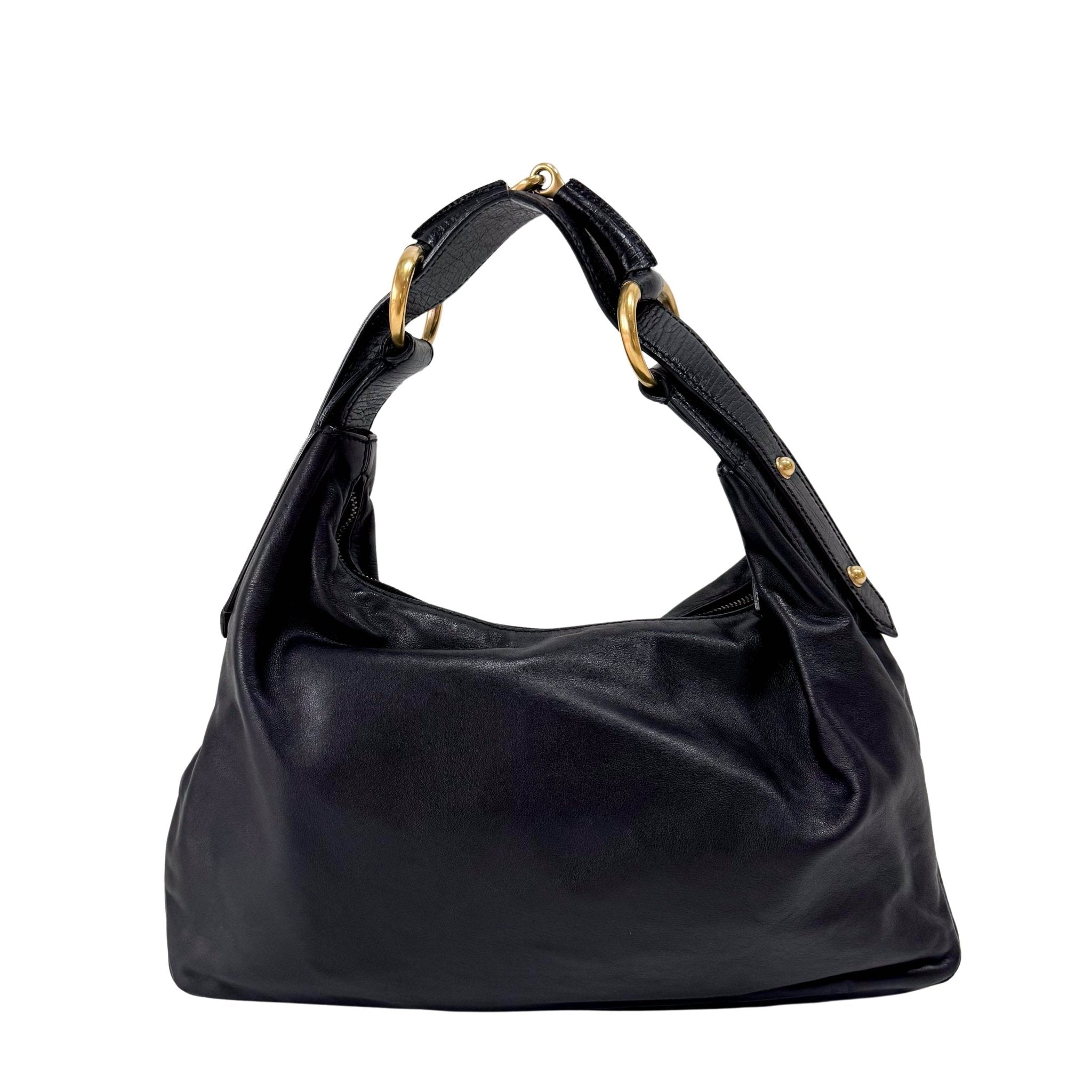 GUCCI Black Leather Horsebit Shoulder Bag, in , Sold by HIVE PRELOVED - Shoulder Bags, ,