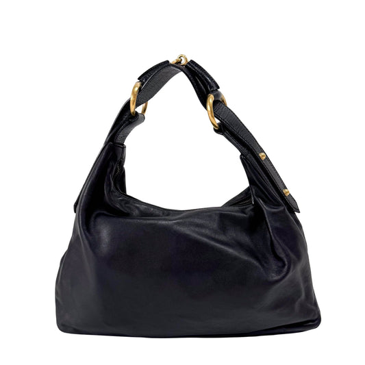 GUCCI Black Leather Horsebit Shoulder Bag, in , Sold by HIVE PRELOVED - Shoulder Bags, ,