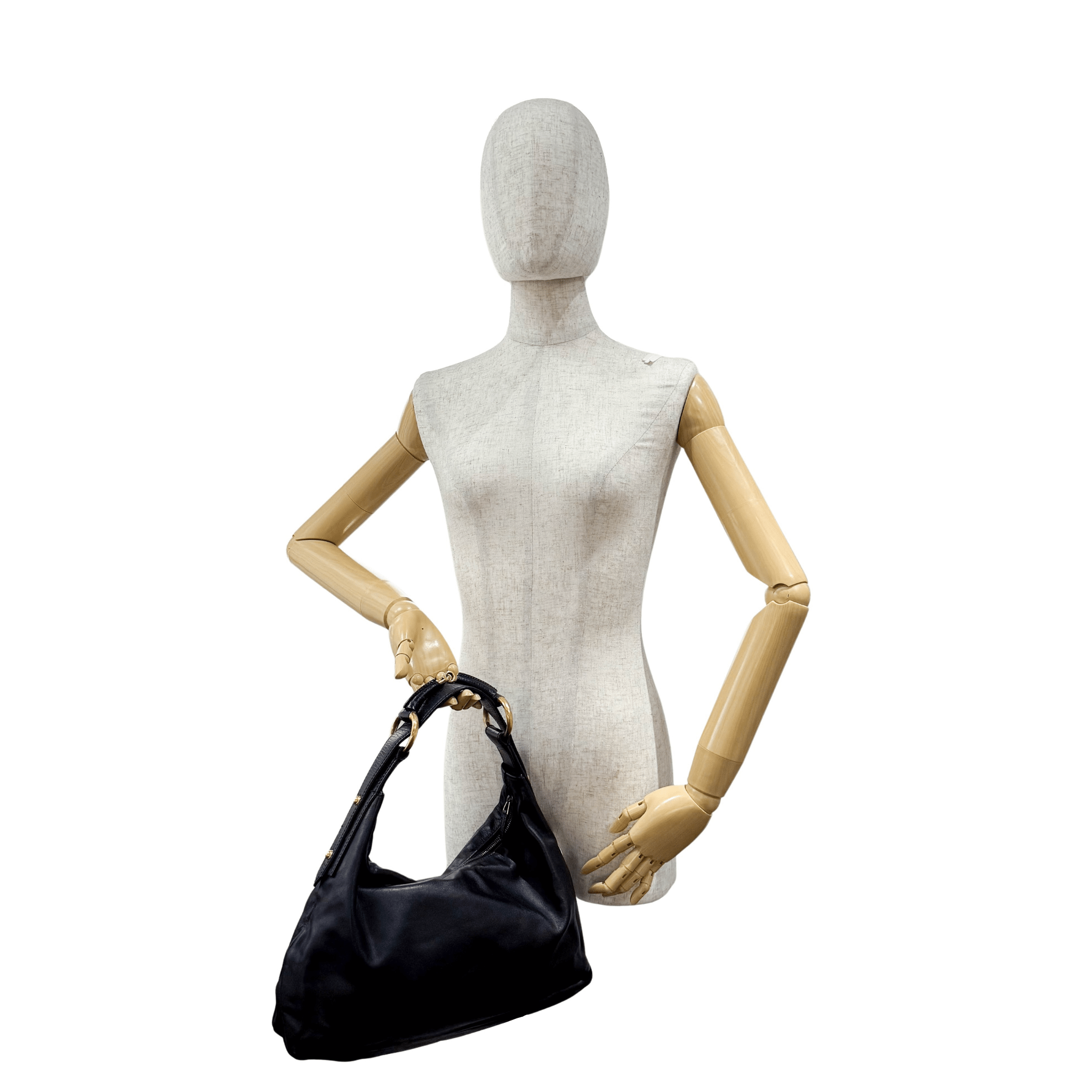 GUCCI Black Leather Horsebit Shoulder Bag, in , Sold by HIVE PRELOVED - Shoulder Bags, ,