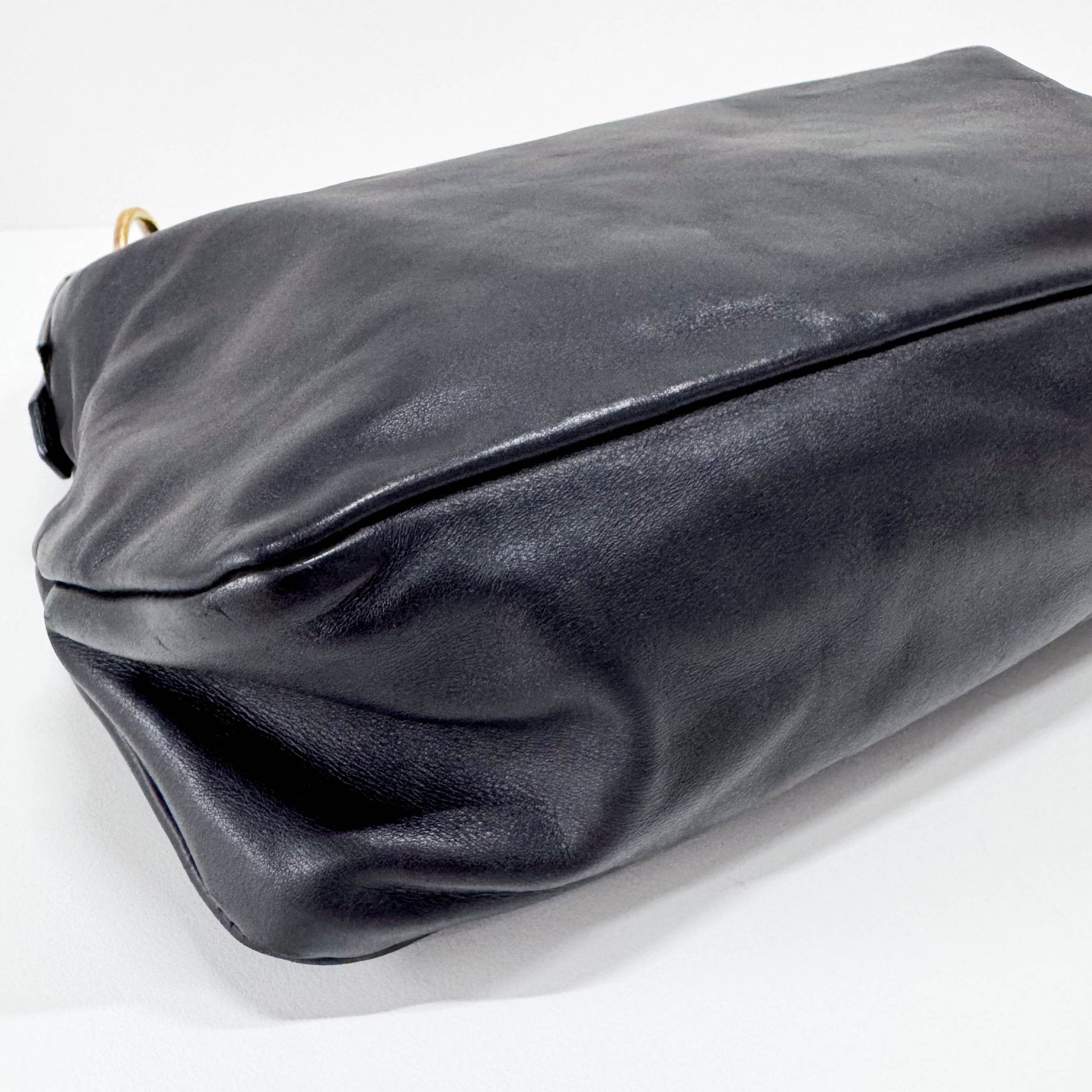 GUCCI Black Leather Horsebit Shoulder Bag, in , Sold by HIVE PRELOVED - Shoulder Bags, ,