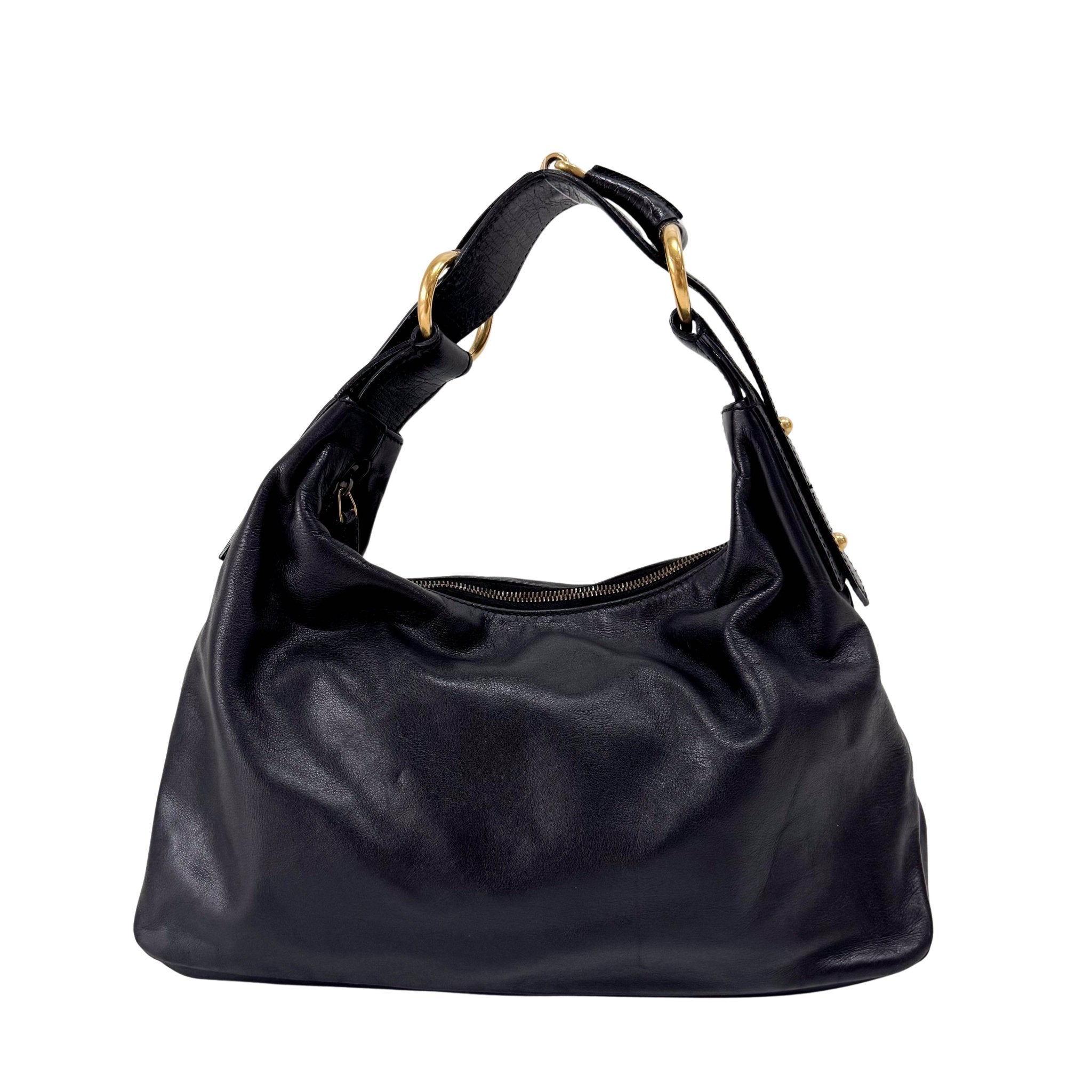 GUCCI Black Leather Horsebit Shoulder Bag, in , Sold by HIVE PRELOVED - Shoulder Bags, ,