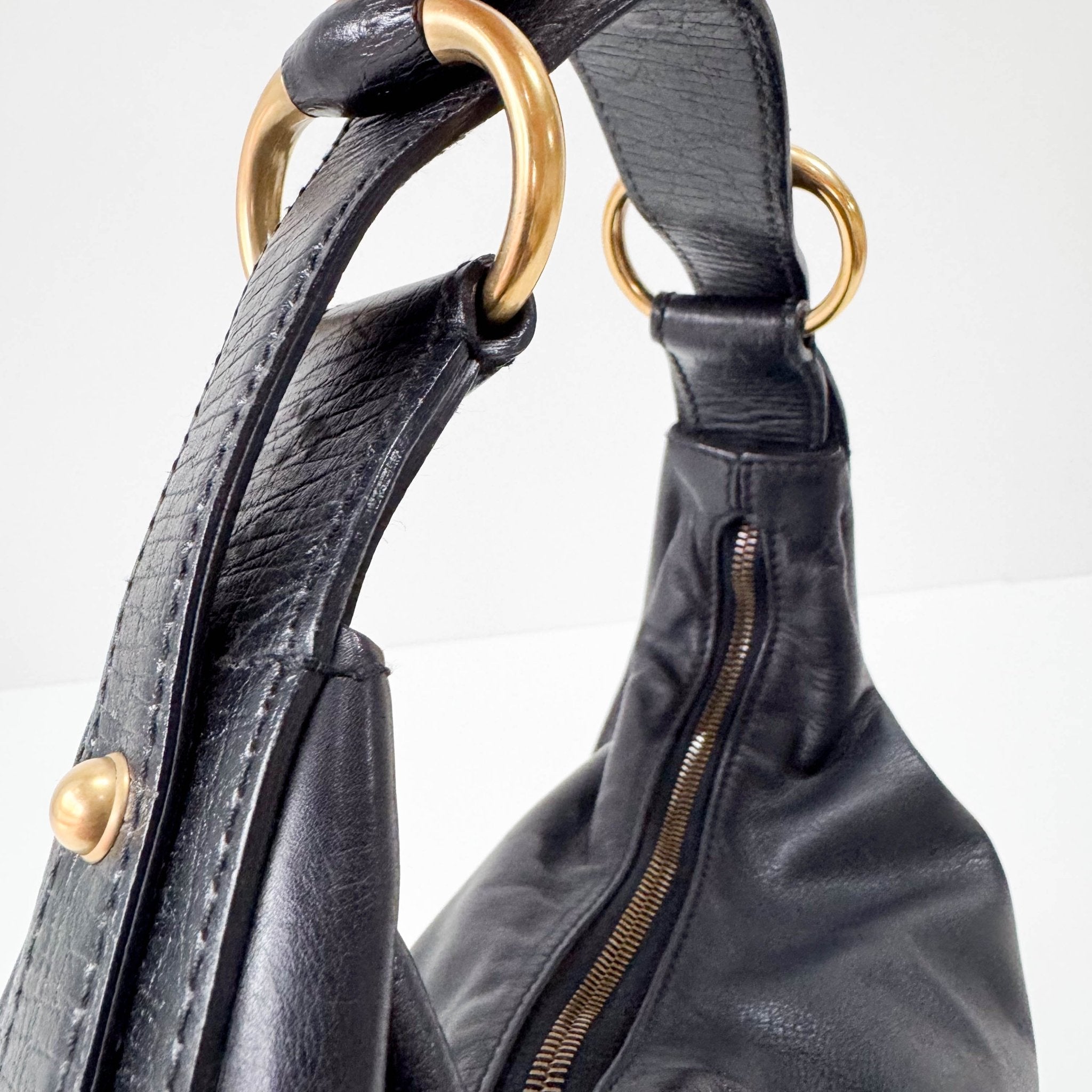 GUCCI Black Leather Horsebit Shoulder Bag, in , Sold by HIVE PRELOVED - Shoulder Bags, ,