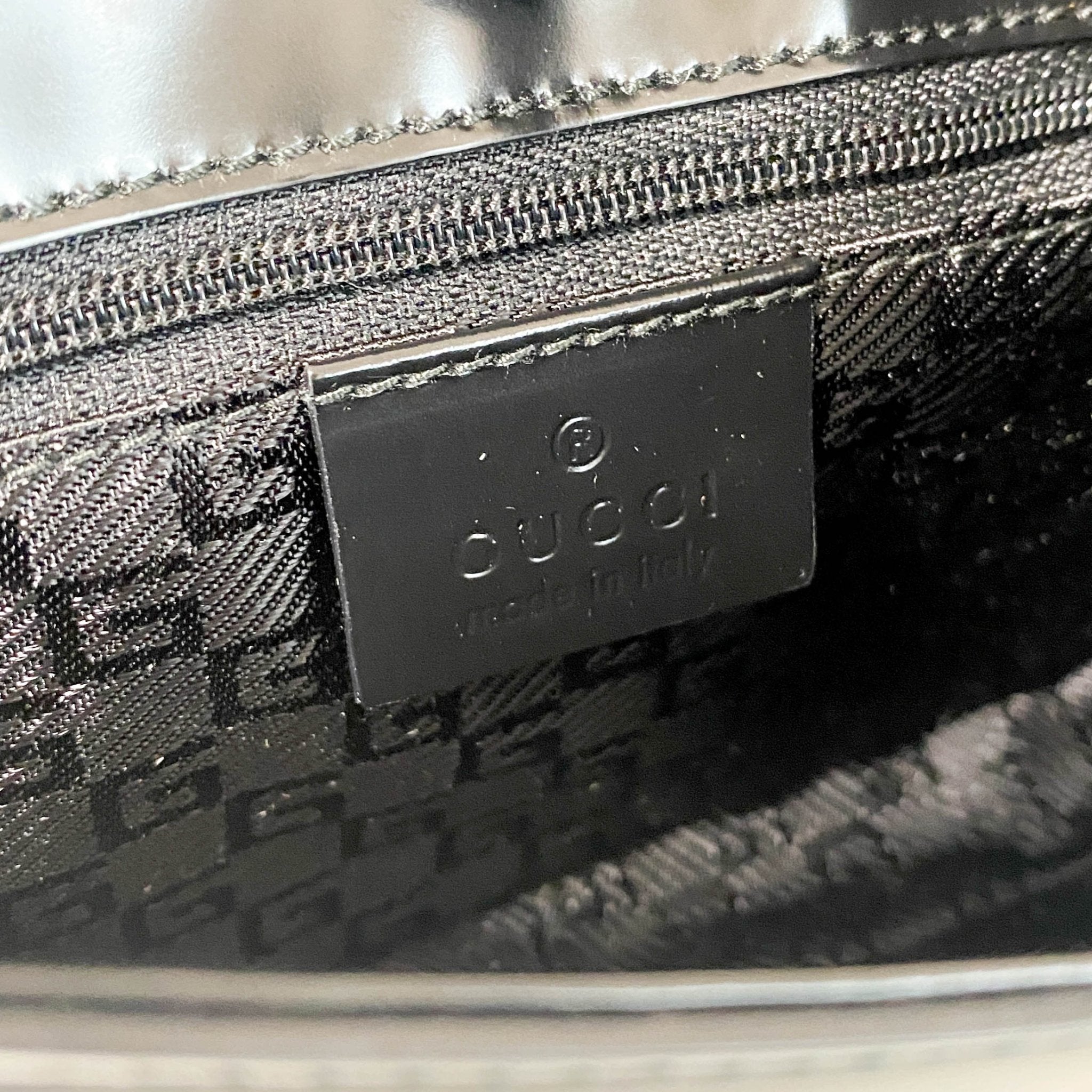 GUCCI Black Leather & Metal Hardware Detail Hand Bag, in , Sold by HIVE PRELOVED - Handle Bags, ,