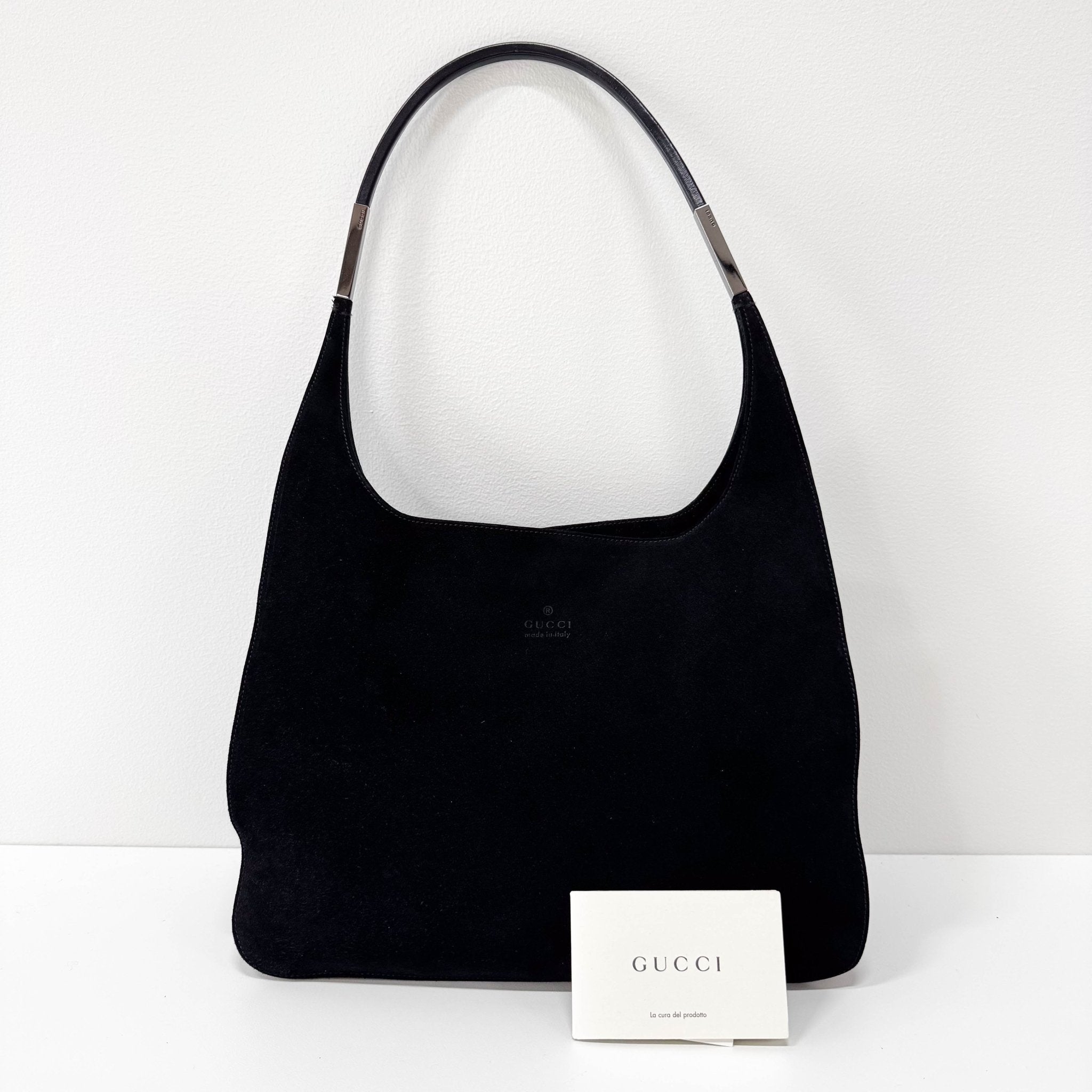 GUCCI Black Suede Shoulder Bag, in , Sold by HIVE PRELOVED - Shoulder Bags, ,