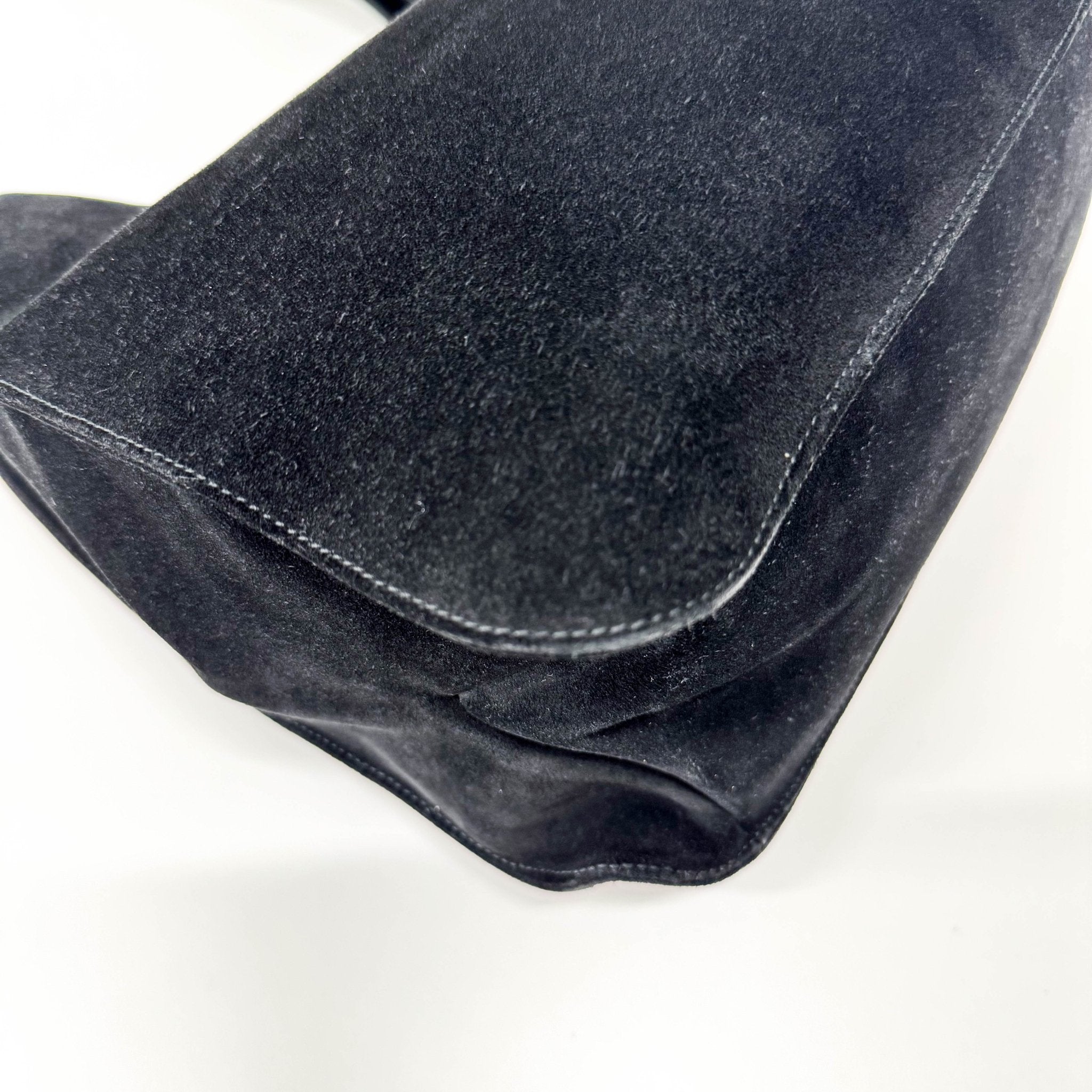 GUCCI Black Suede Shoulder Bag, in , Sold by HIVE PRELOVED - Shoulder Bags, ,