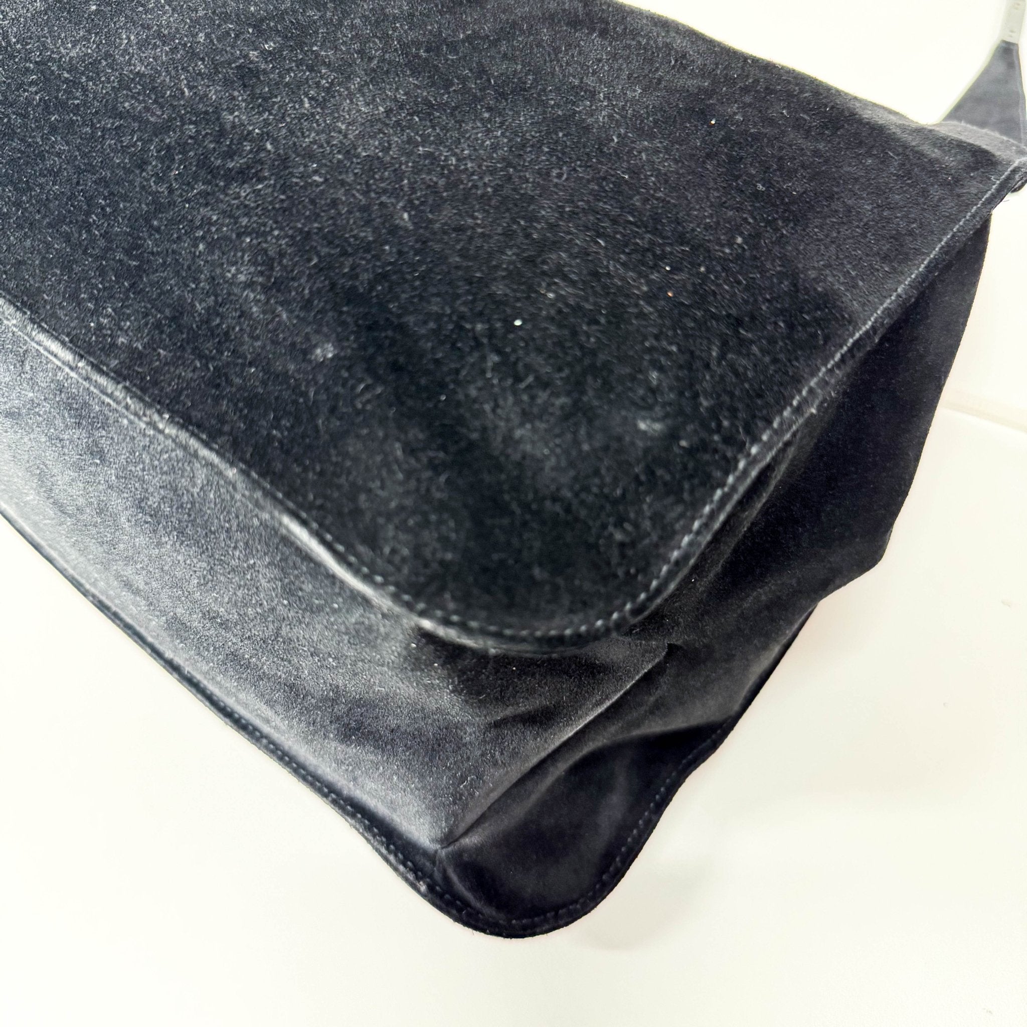 GUCCI Black Suede Shoulder Bag, in , Sold by HIVE PRELOVED - Shoulder Bags, ,