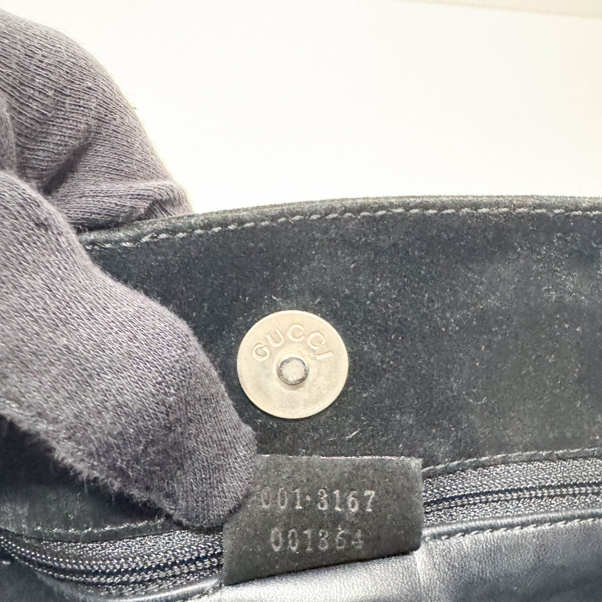 GUCCI Black Suede Shoulder Bag, in , Sold by HIVE PRELOVED - Shoulder Bags, ,