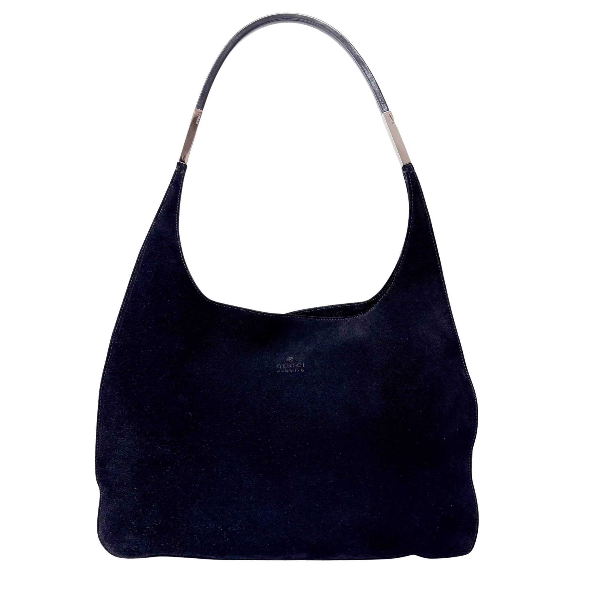 GUCCI Black Suede Shoulder Bag, in , Sold by HIVE PRELOVED - Shoulder Bags, ,